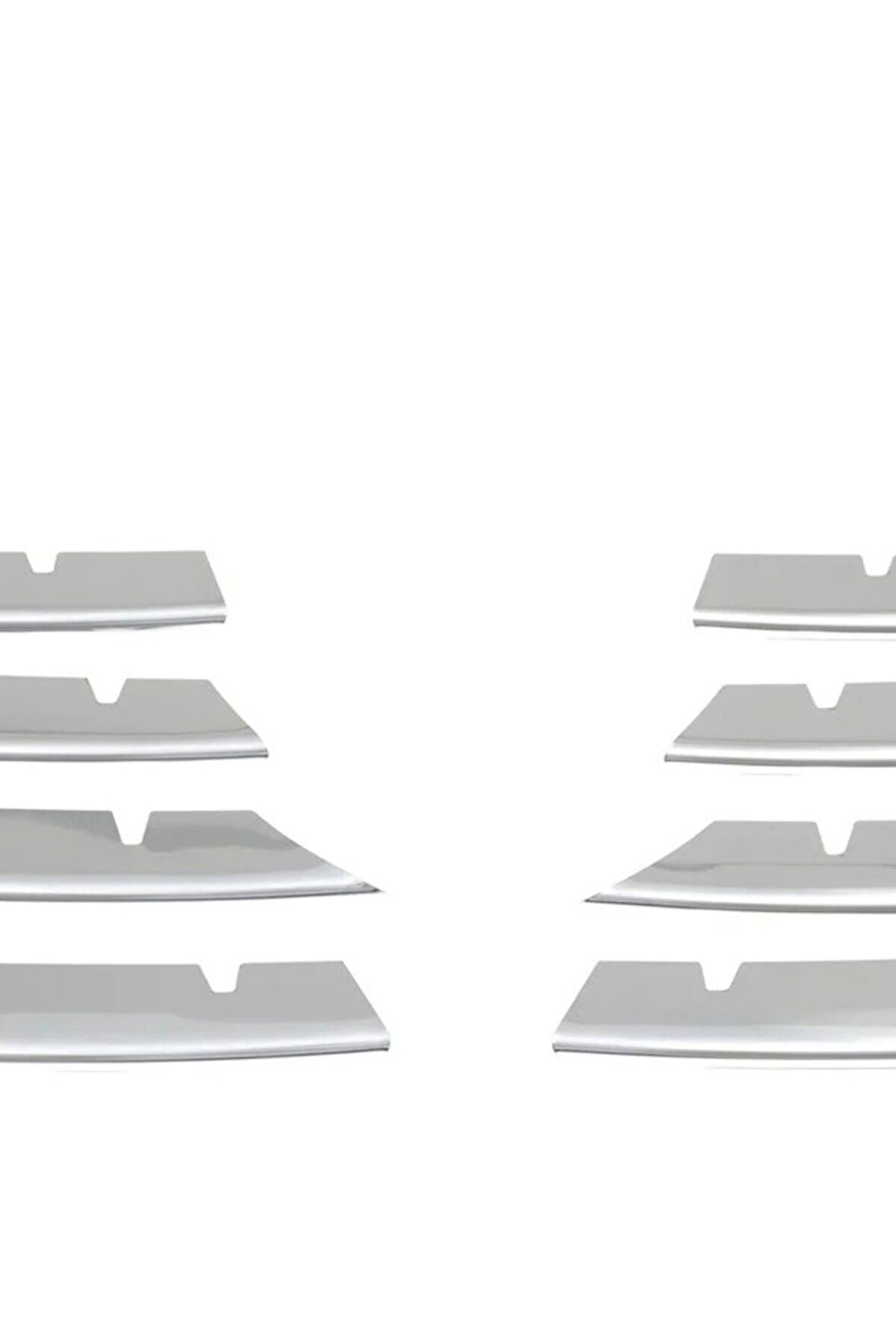 VW PASSAT 3C 2005-2011 MODEL ARASI KROM ÖN PANJUR 8 PARÇA PASLANMAZ ÇELİK