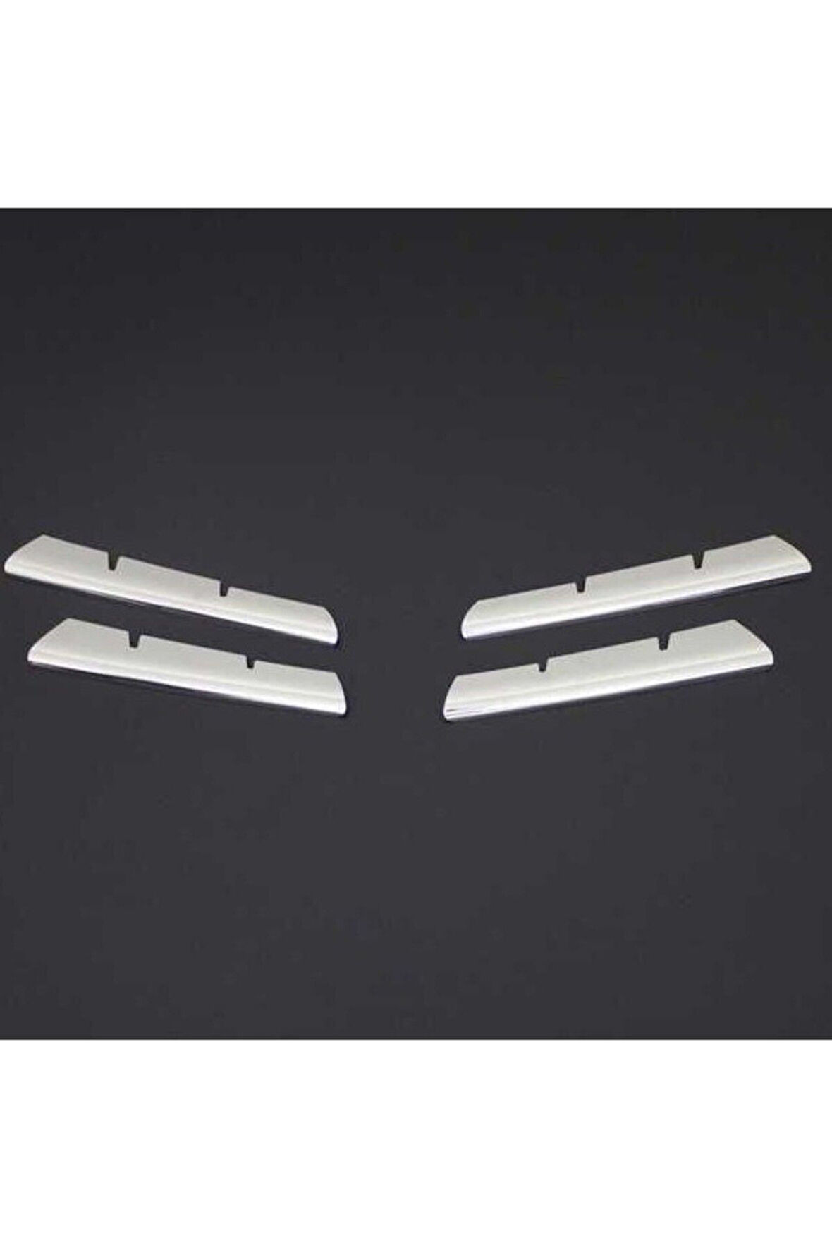 RENAULT MEGANE-2 2007-2010 MODEL ARASI KROM ÖN PANJUR 4 PARÇA PASLANMAZ ÇELİK