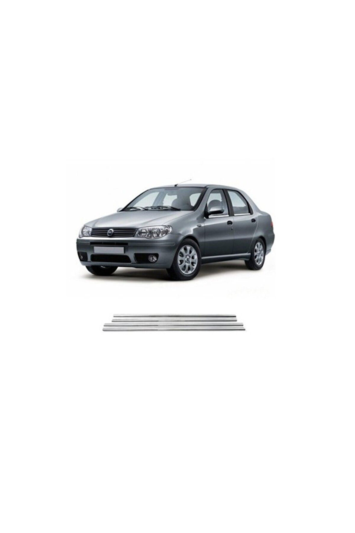 FİAT ALBEA 2002-2012 MODELLER ARASI KROM CAM ÇITASI 4 PARÇA PASLANMAZ ÇELİK