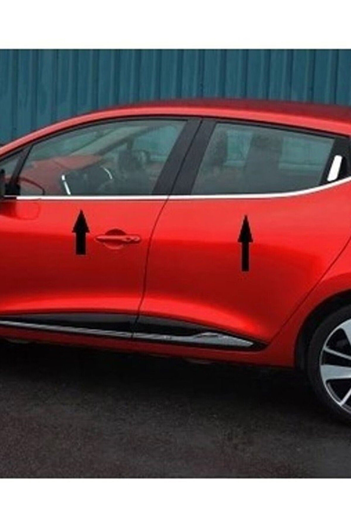 RENAULT CLİO 4 HB 2012-2018 MODELLER ARASI KROM CAM ÇITASI 8 PARÇA PASLANMAZ ÇELİK