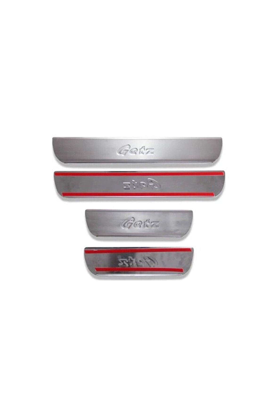 HYUNDAİ GETZ 2002-2011 MODELLER ARASI KROM KAPI EŞİĞİ 4 PARÇA PASLANMAZ ÇELİK