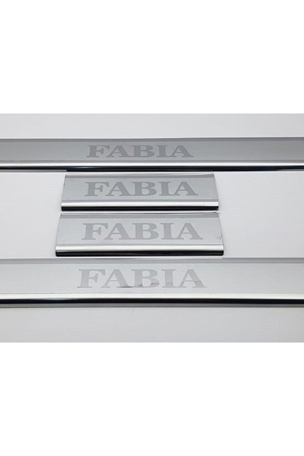 SKODA FABİA 2000-2007 MODELLER ARASI KROM KAPI EŞİĞİ 4 PARÇA PASLANMAZ ÇELİK