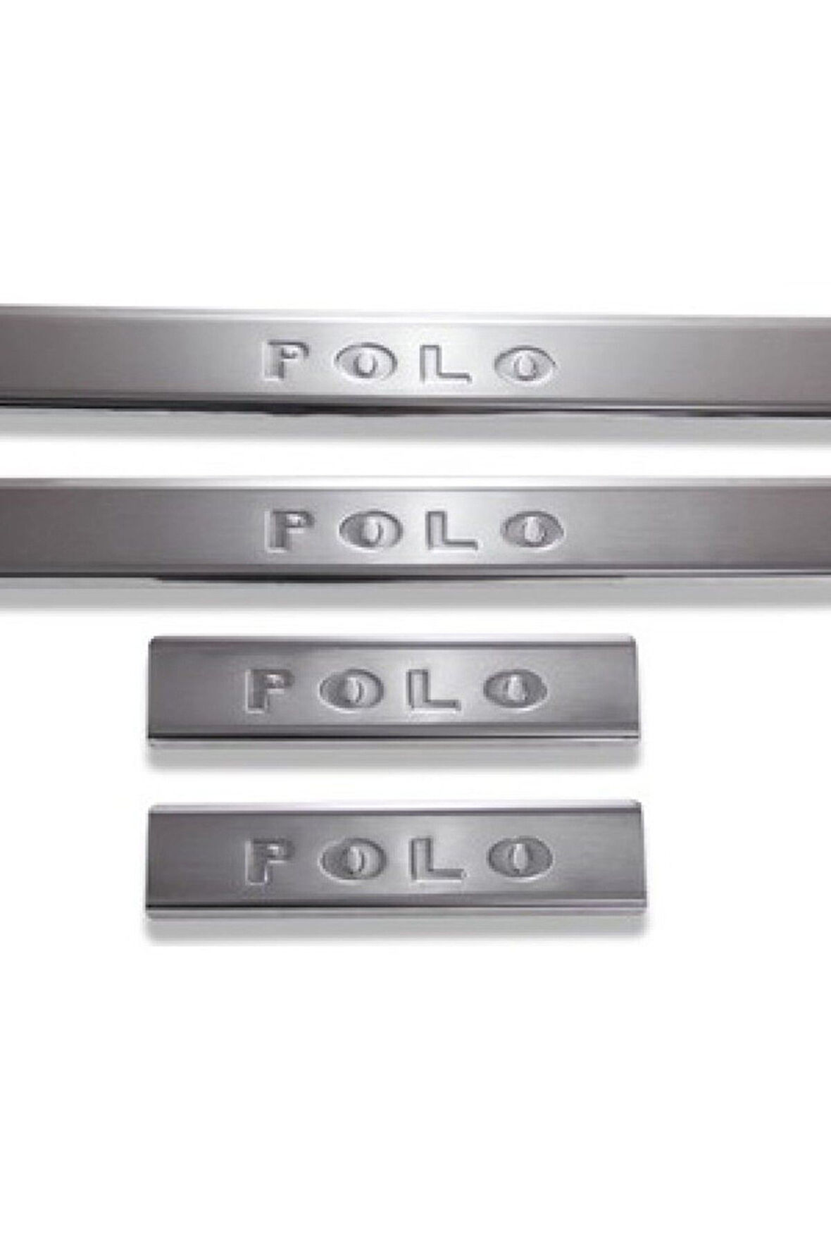 VW POLO IV 2002-2009 MODELLER ARASI KROM KAPI EŞİĞİ 4 PARÇA PASLANMAZ ÇELİK