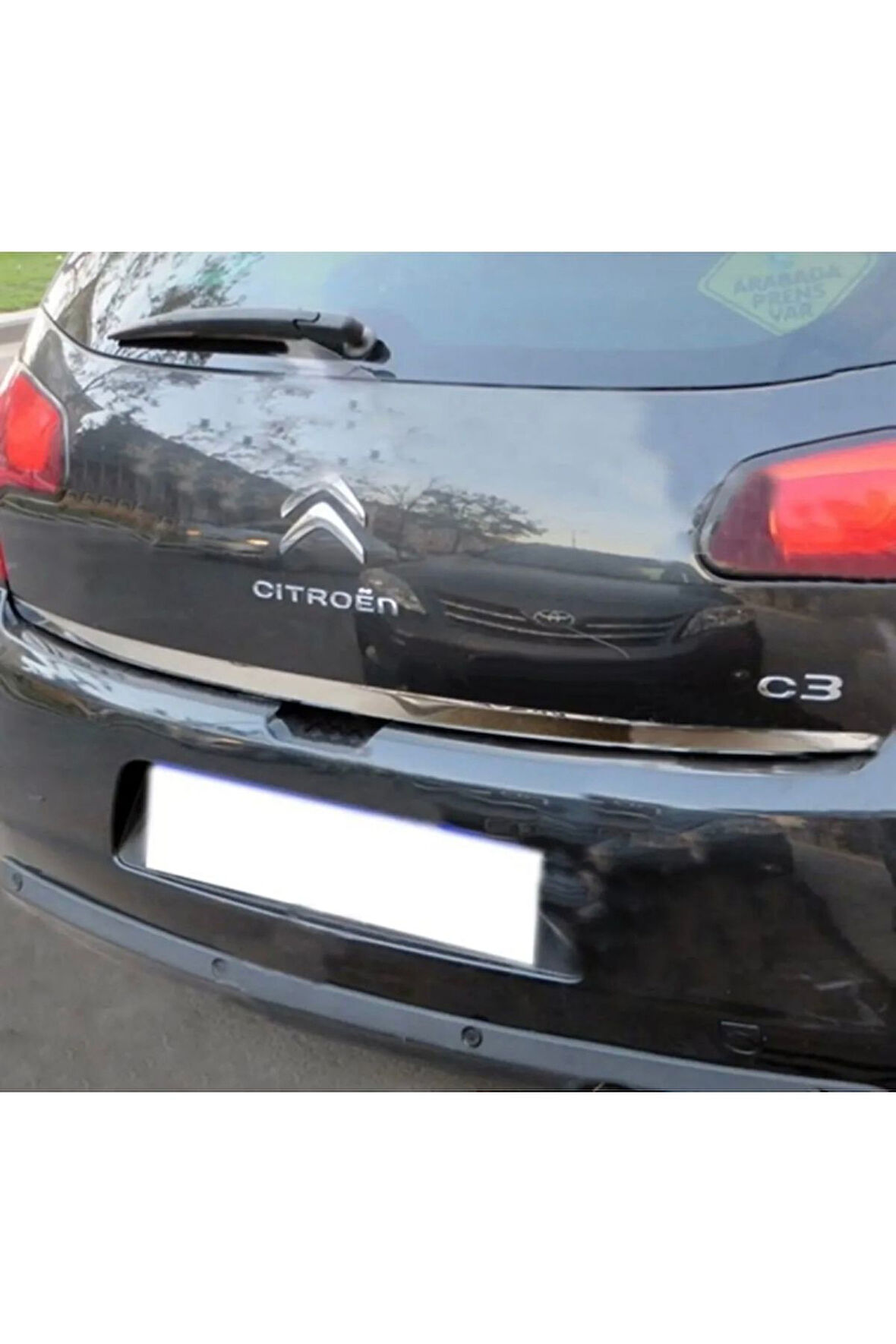 CİTROEN C3 2010-2015 MODEL ARASI KROM BAGAJ ALT ÇITASI PASLANMAZ ÇELİK