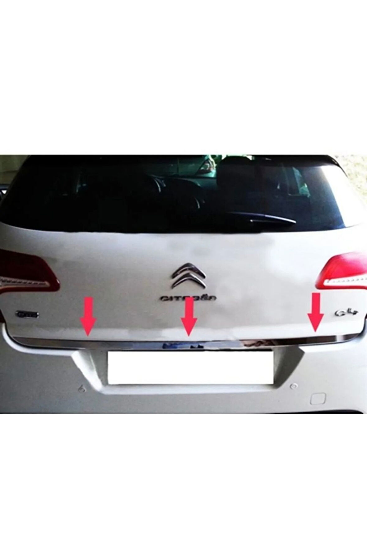 CİTROEN C4 2011 VE ÜZERİ MODELLER KROM BAGAJ ALT ÇITASI PASLANMAZ ÇELİK