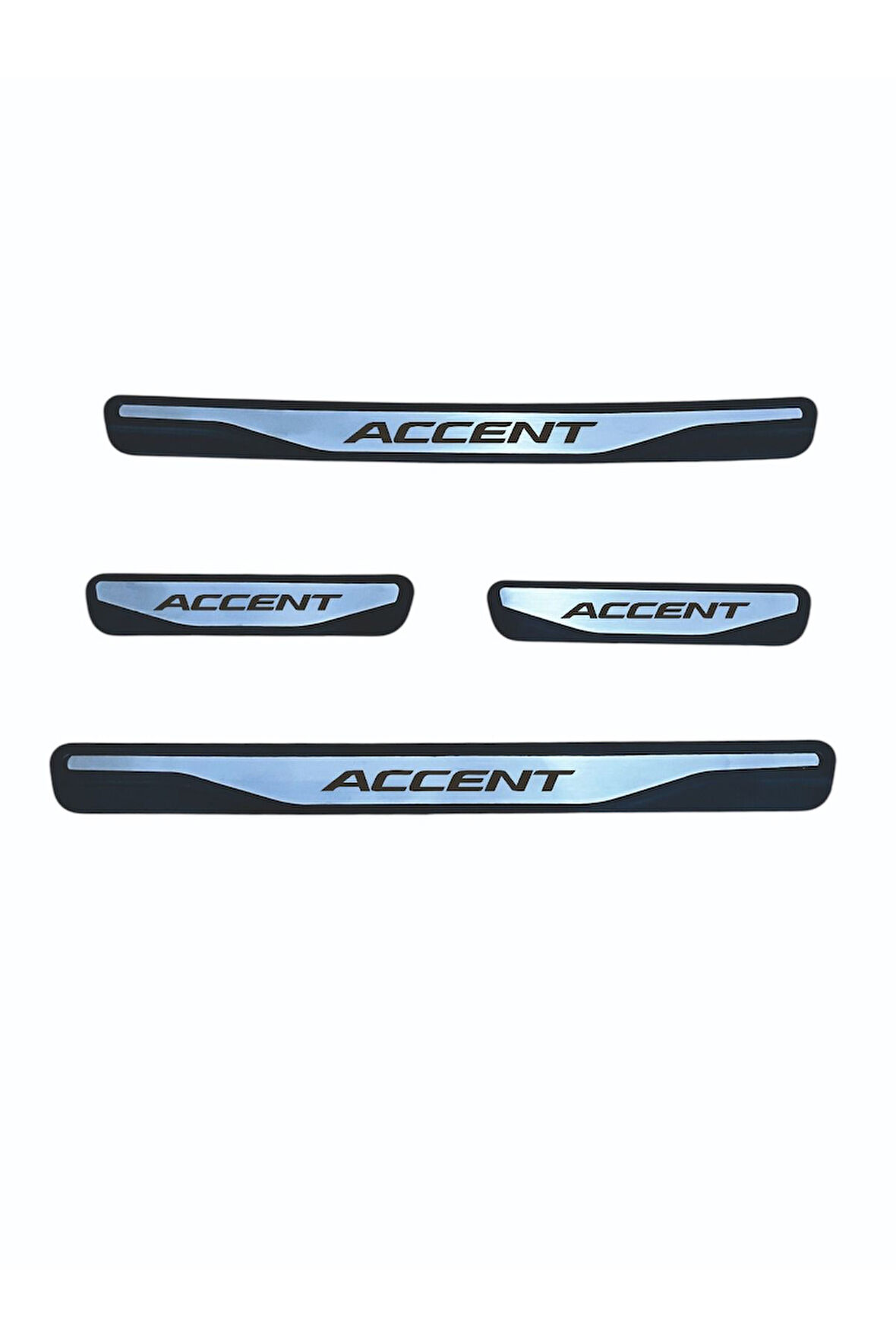 ACCENT BLUE KAPI EŞİĞİ 2011 VE ÜZERİ NEW KROM KAPI EŞİĞİ 4 PARÇA PASLANMAZ ÇELİK