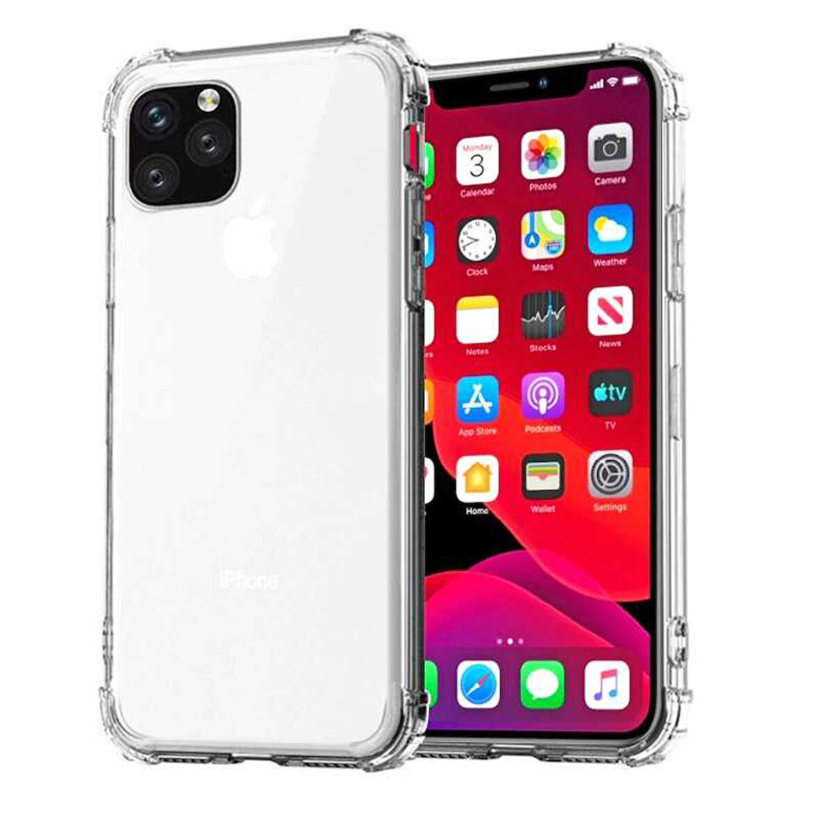 Gpack Apple iPhone 12 Mini Kılıf AntiShock Ultra Koruma Sert Silikon