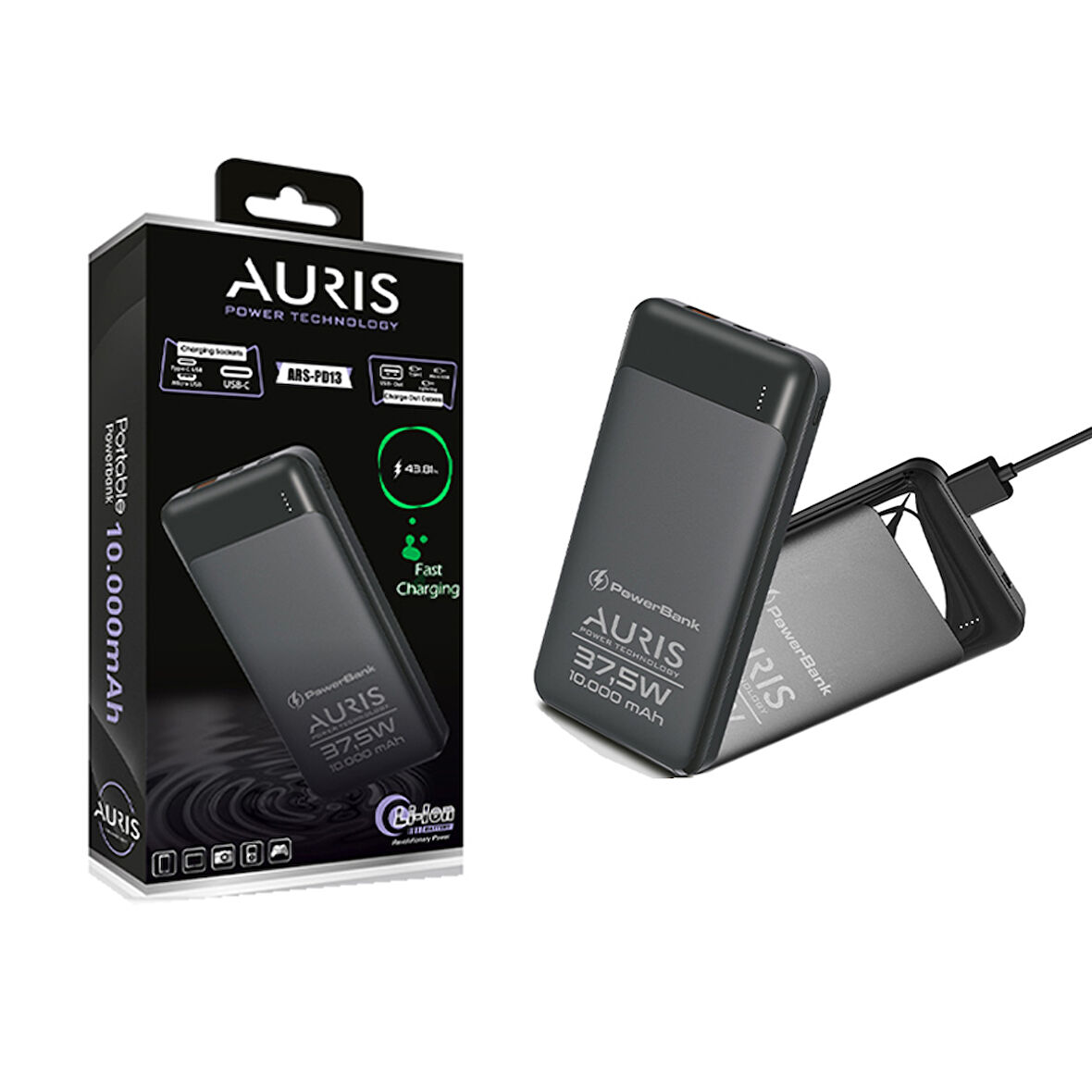 ARS PD13 10000 MAH POWERBANK TAŞINABİLİR ŞARJ CİHAZI