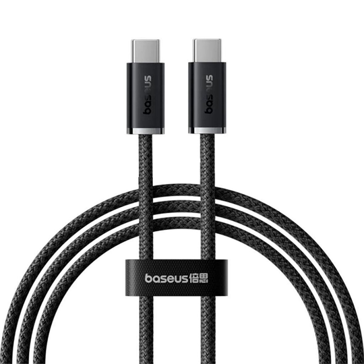 Baseus Süper Dayanıklı 1 Metre 100W Type C To Type C Şarj Kablosu, E-Marker Çipli, Akım Isı Korumalı
