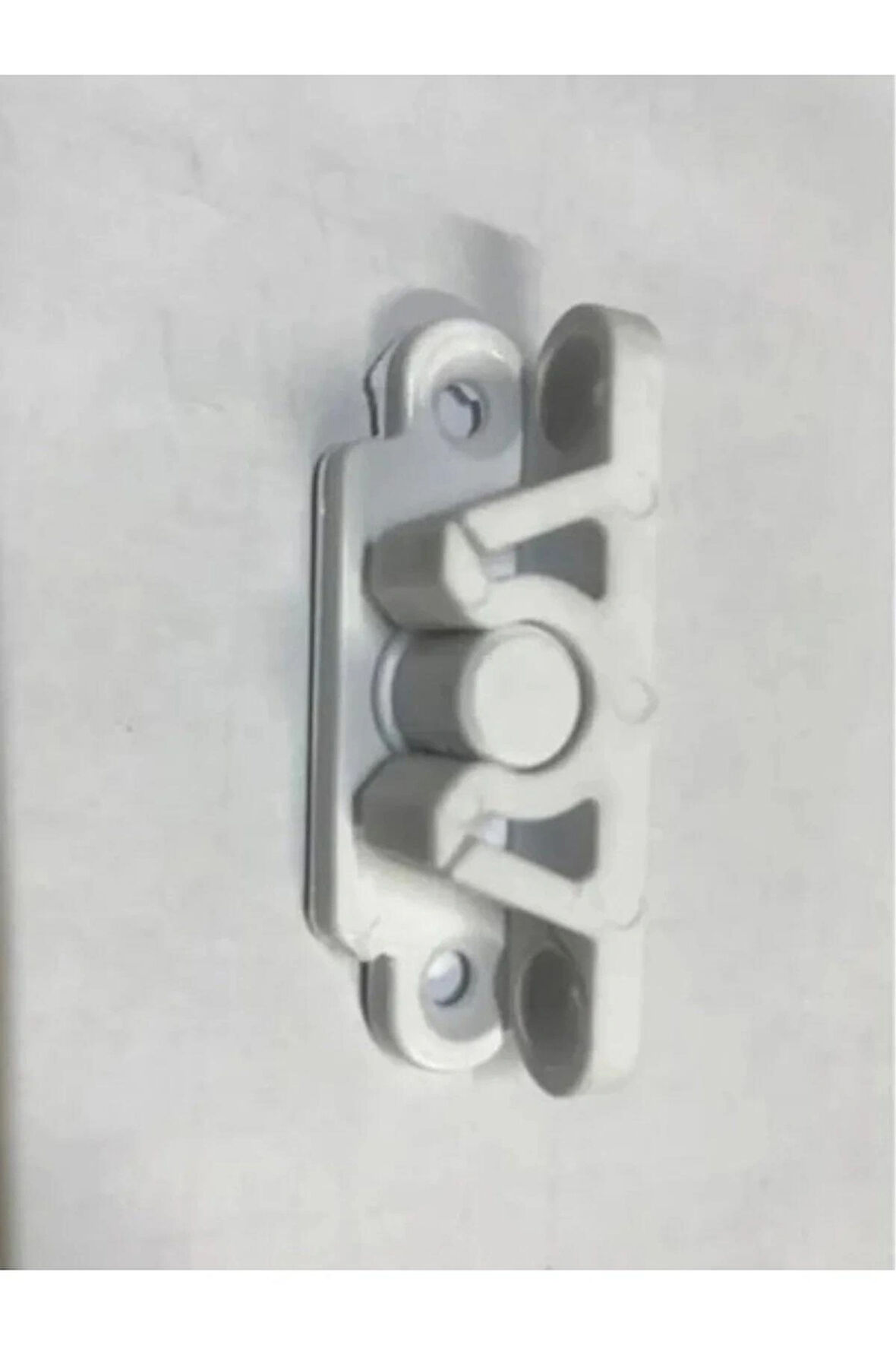 5 Adet Plastik Pvc Sineklik Kapı Çıtçıt Tutucu Beyaz