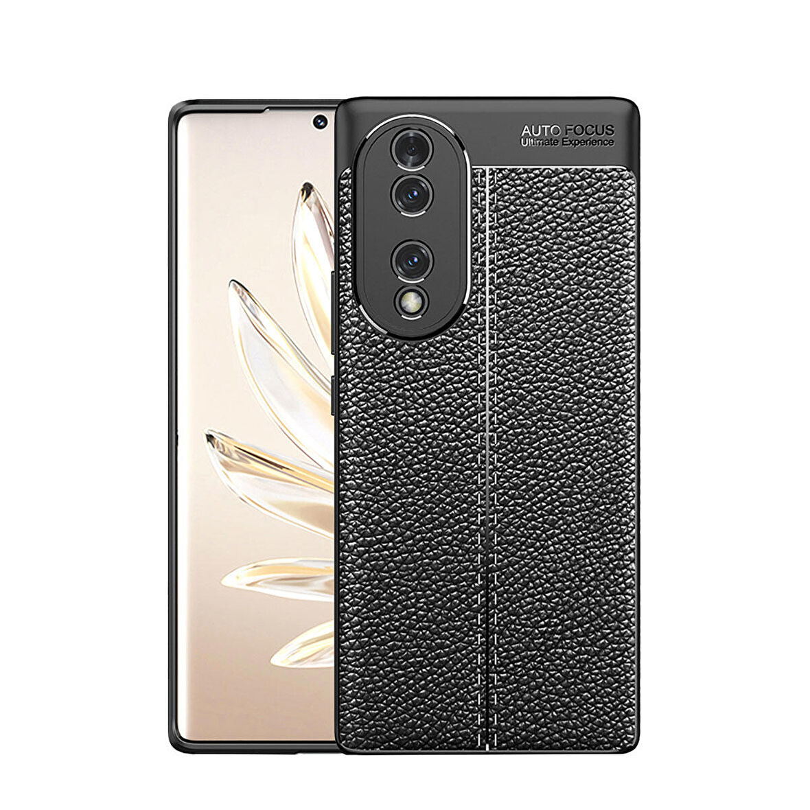 Gpack Huawei Honor 70 Kılıf Niss Silikon Deri Görünümlü