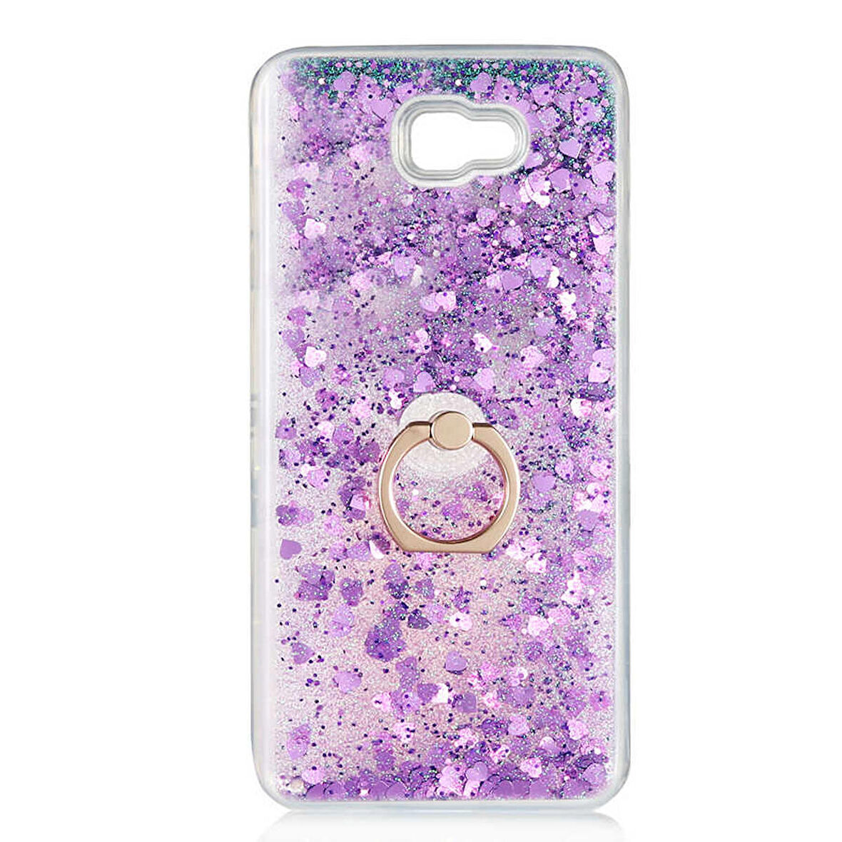 Gpack Samsung Galaxy J7 Prime Kılıf Milce Sulu Yüzüklü Silikon Arka Kapak