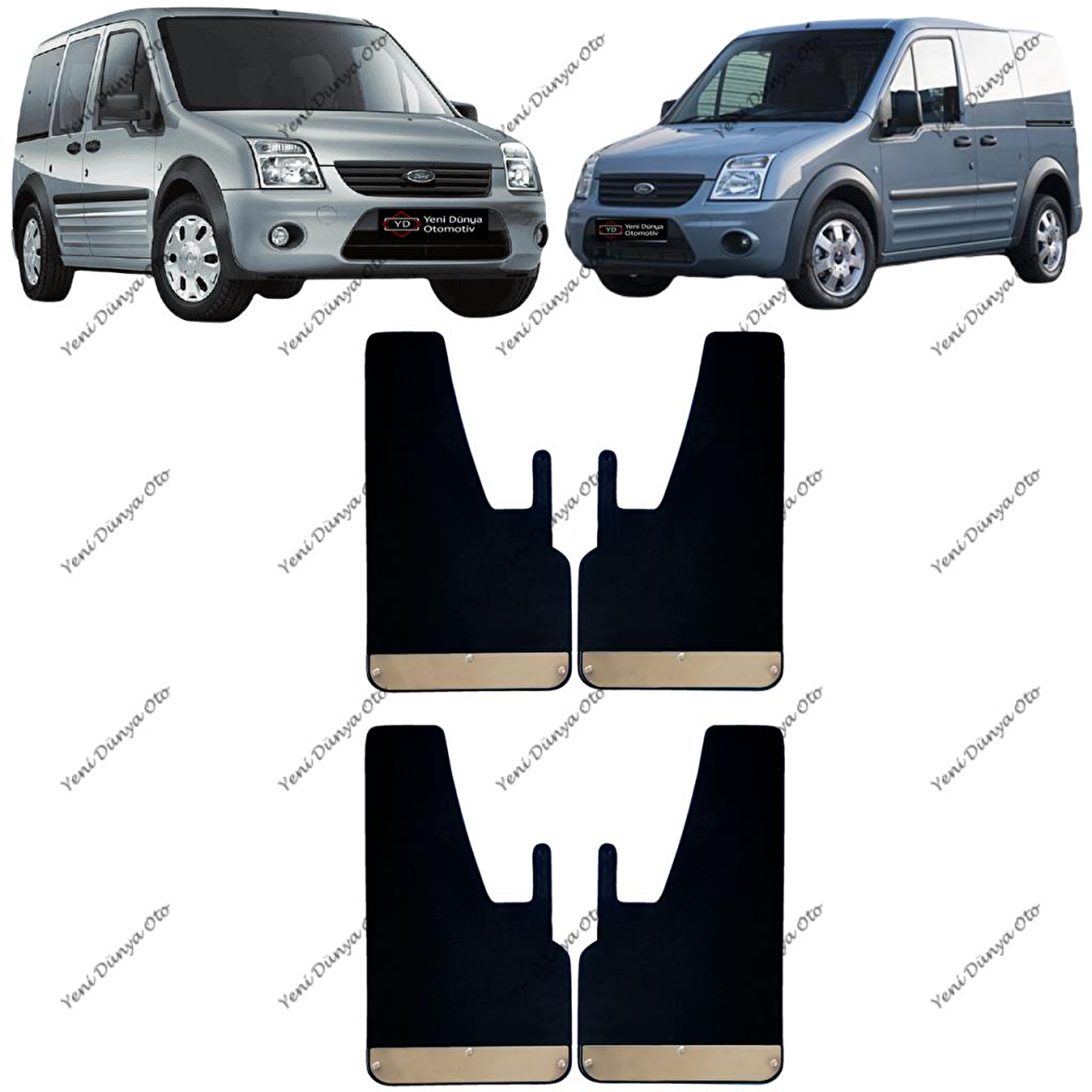 Ford Connect 2002-2013 4lü Krom Paçalık, Çamurluk, Tozluk FRD0SX024