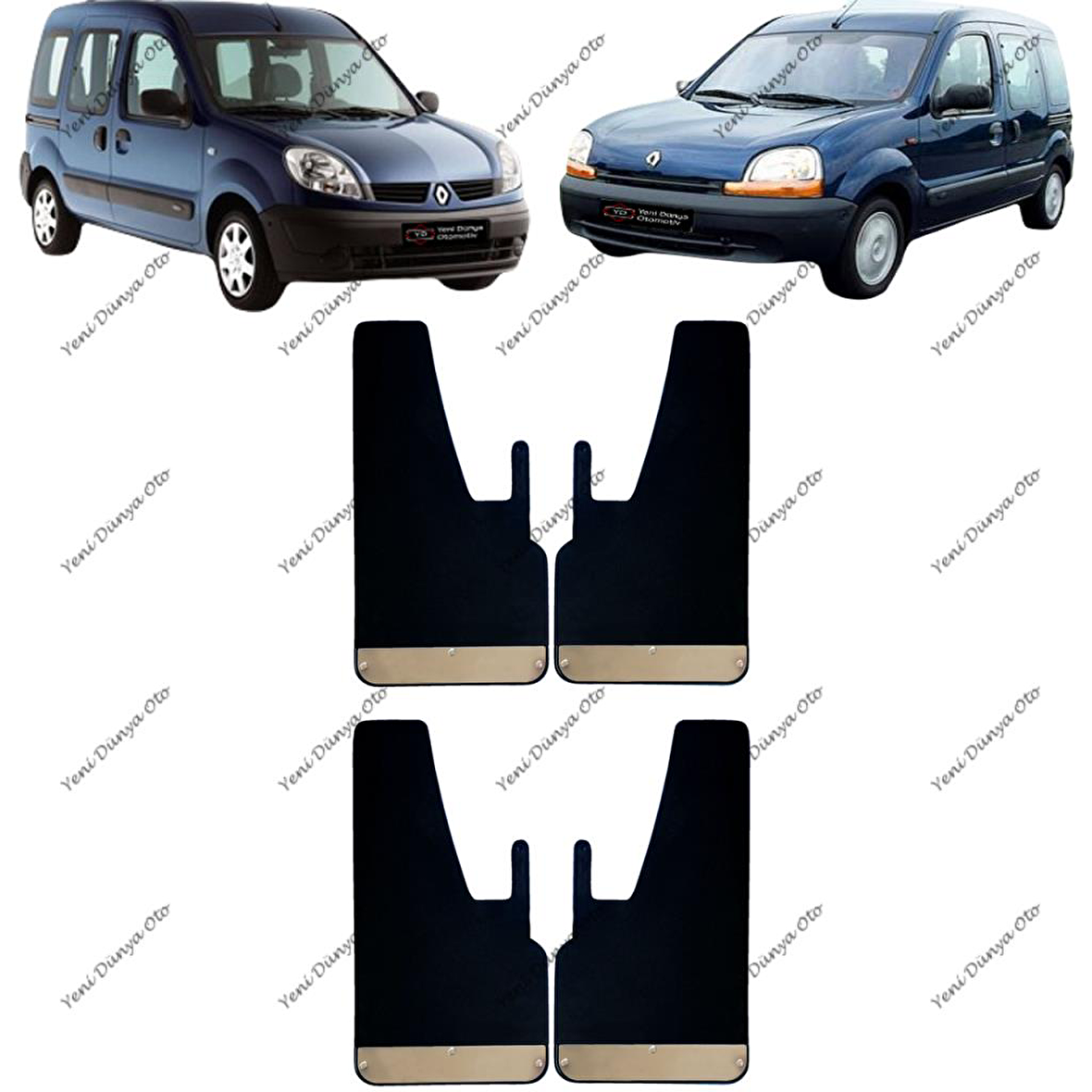 Renault Kangoo 1998-2007 4lü Krom Paçalık, Çamurluk, Tozluk REN0SX027