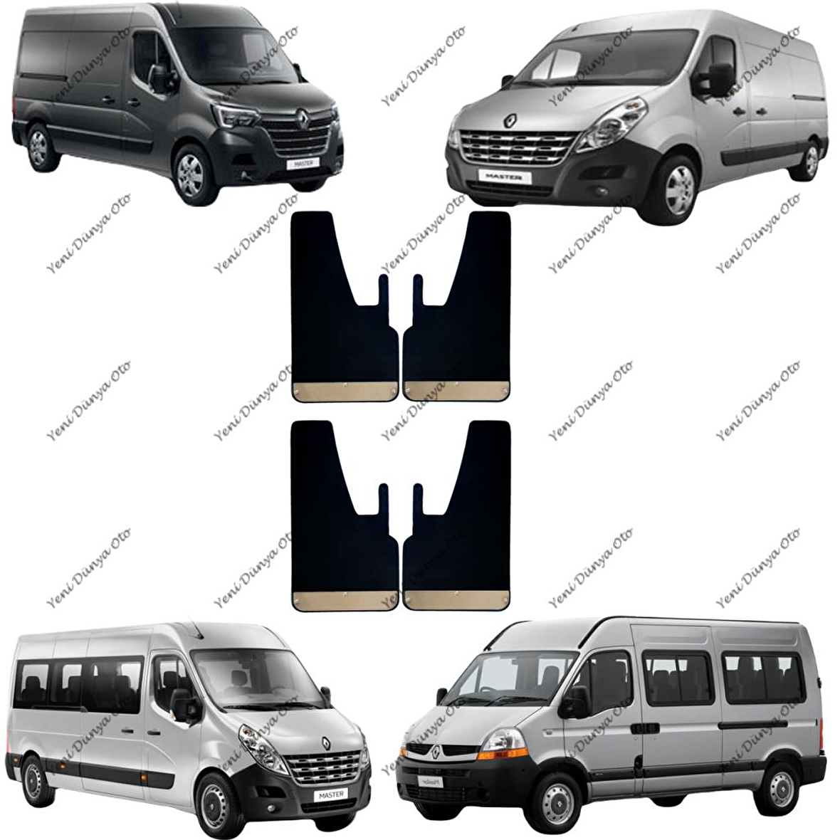 Renault Master 4lü Krom Paçalık, Çamurluk, Tozluk REN0SX030  