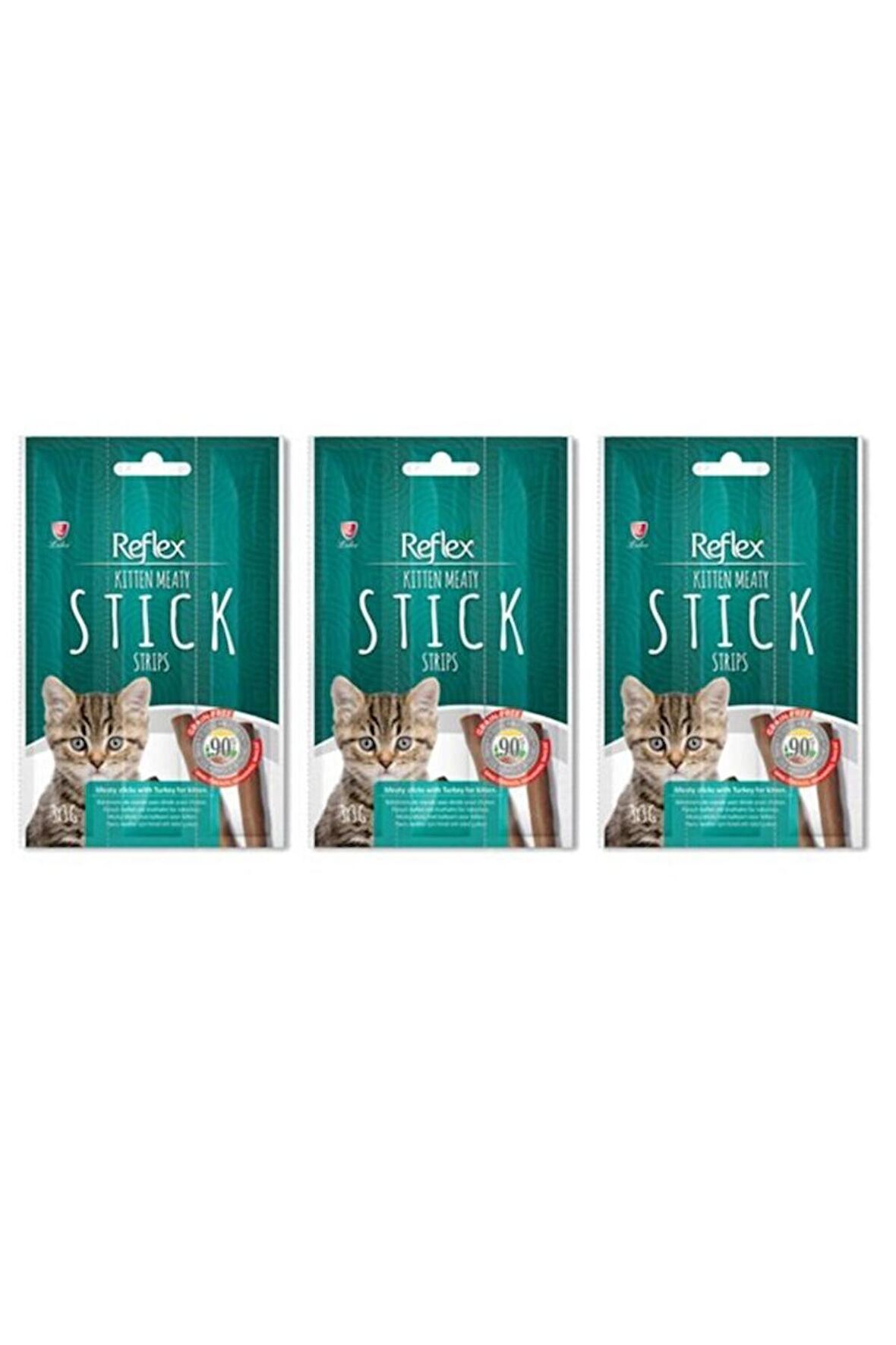 Hindili Stick Yavru Kedi Ödül Maması 3x5 Gr - 3 Paket