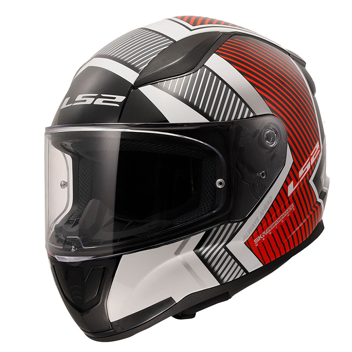 Ls2 Rapıd 2 Extra Beyaz-Kırmızı Kask 3Xl