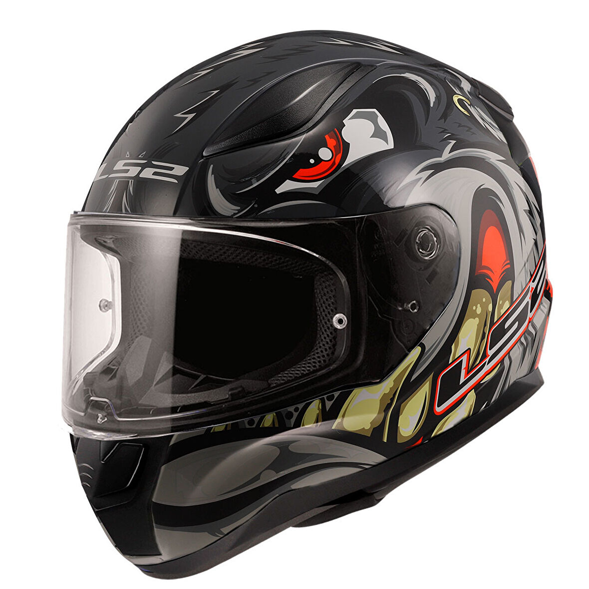 LS2 RAPID 2 SPOX GRİ-KIRMIZI KASK