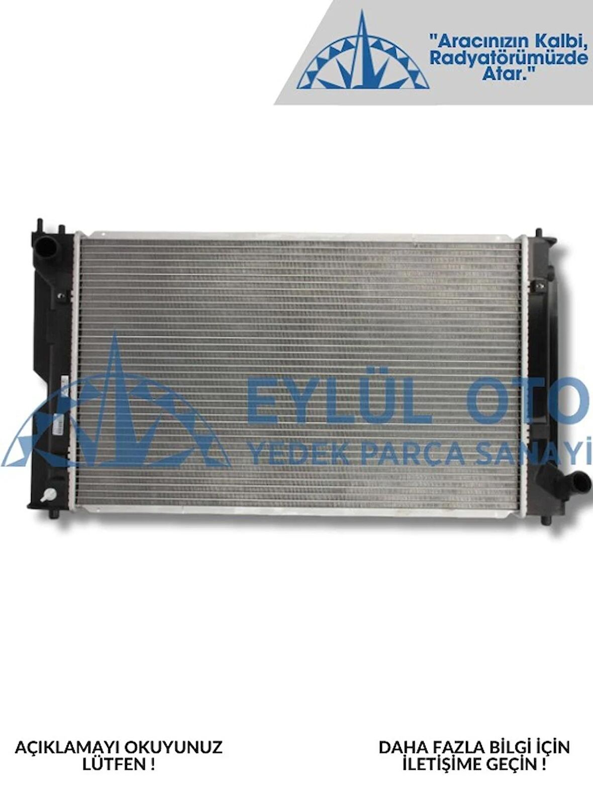 16400-0N030 SU RADYATÖRÜ TOYOTA COROLLA 2.0 D4D 2001+ / COROLLA 1.4D 2004-2007