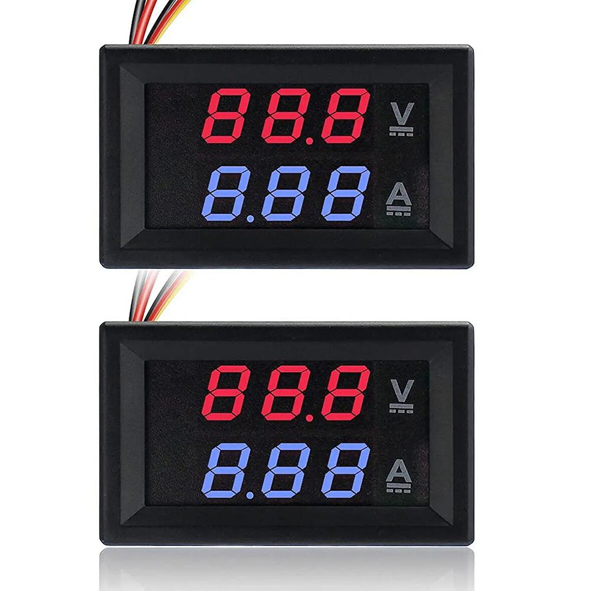 0.28 inç 100V 10A Çift LED Ekranlı Voltmetre ve Ampermetre Modülü