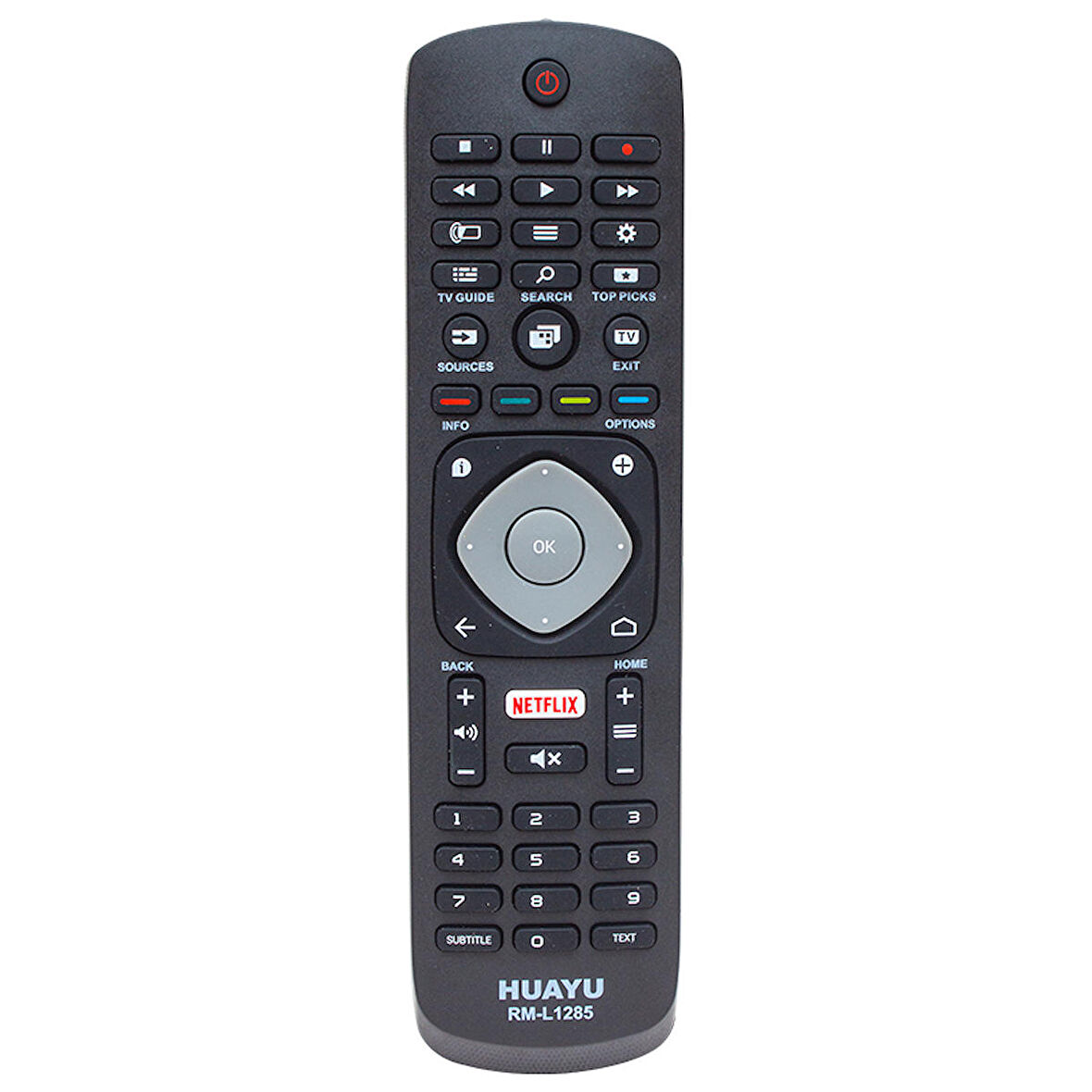 WEKO KL HUAYU RM-L1285 PHILIPS NETFLIX LCD-LED TV KUMANDA HUAYU RM-1285EU BLİSTERLİ
