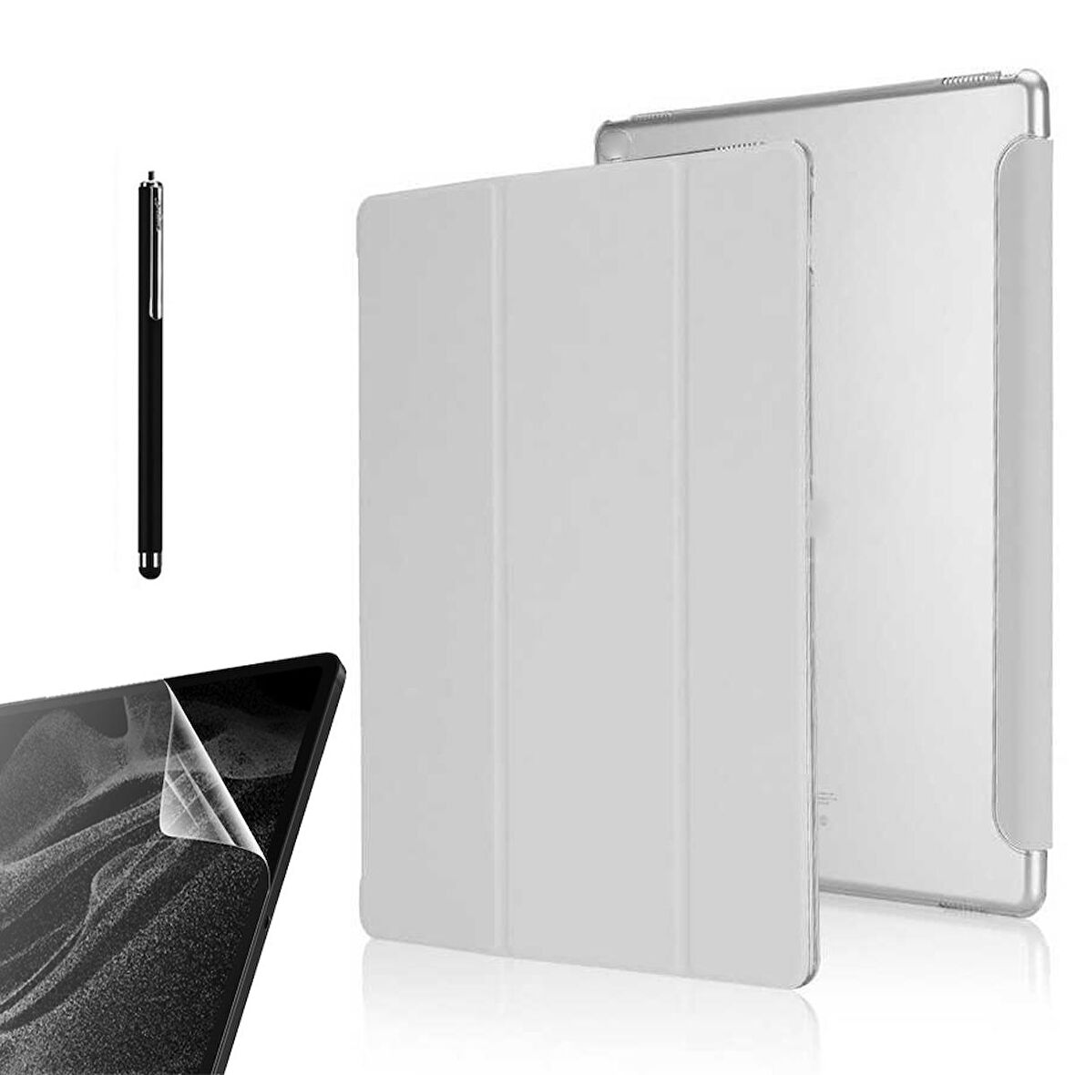 Gpack Apple iPad 9.7 2017 5.Nesil Kılıf Smart Cover Kapaklı Standlı Uyku Modlu sm1  Nano  Kalem