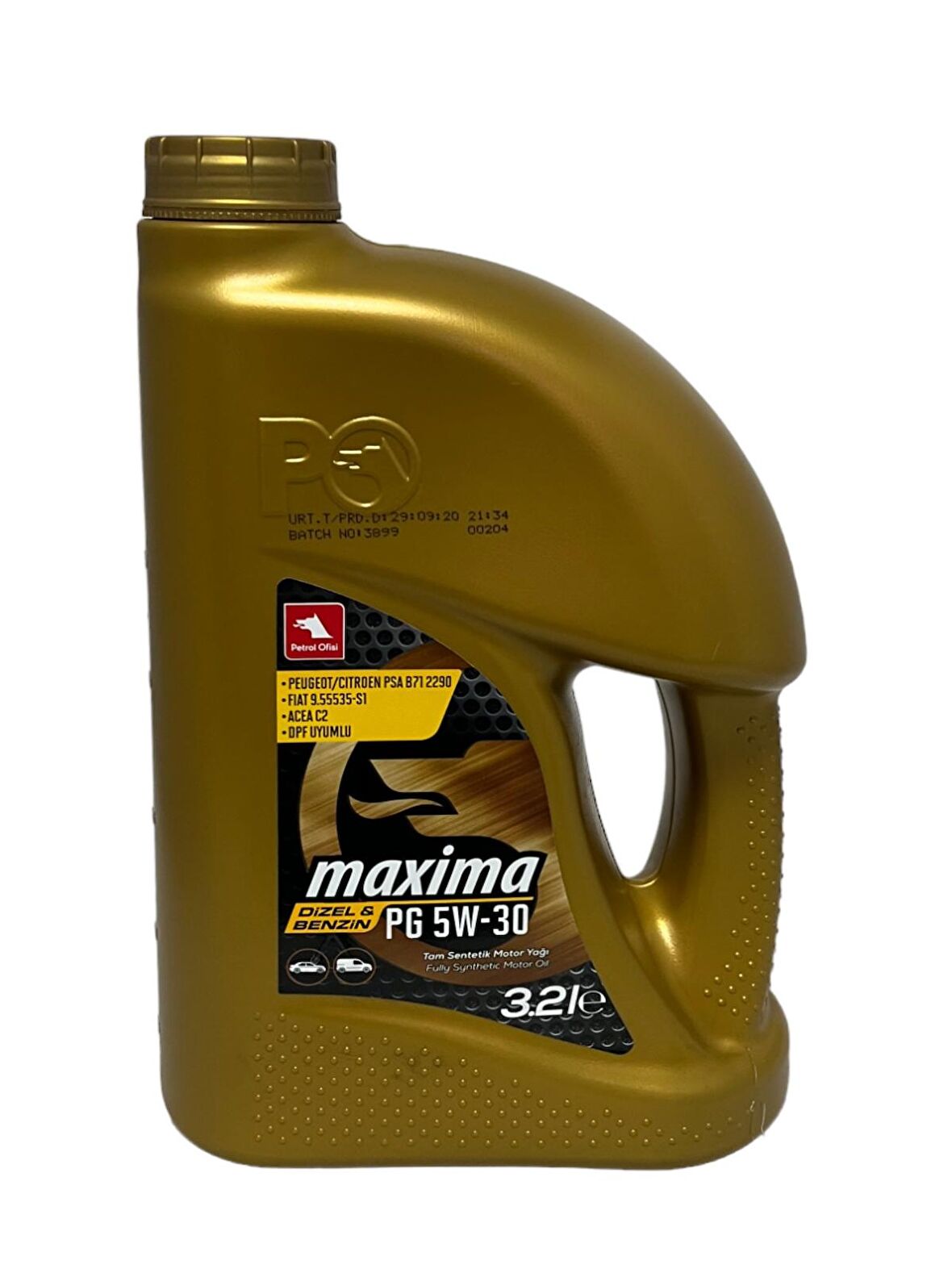 Petrol Ofisi Maxima Pg 5W-30 Tam Sentetik Motor Yağı 3.2 Litre