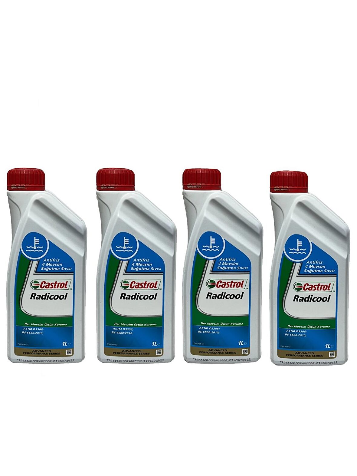 Castrol Radicool 4 Mevsimlik Mavi Antifriz 1 Litre 4 Adet