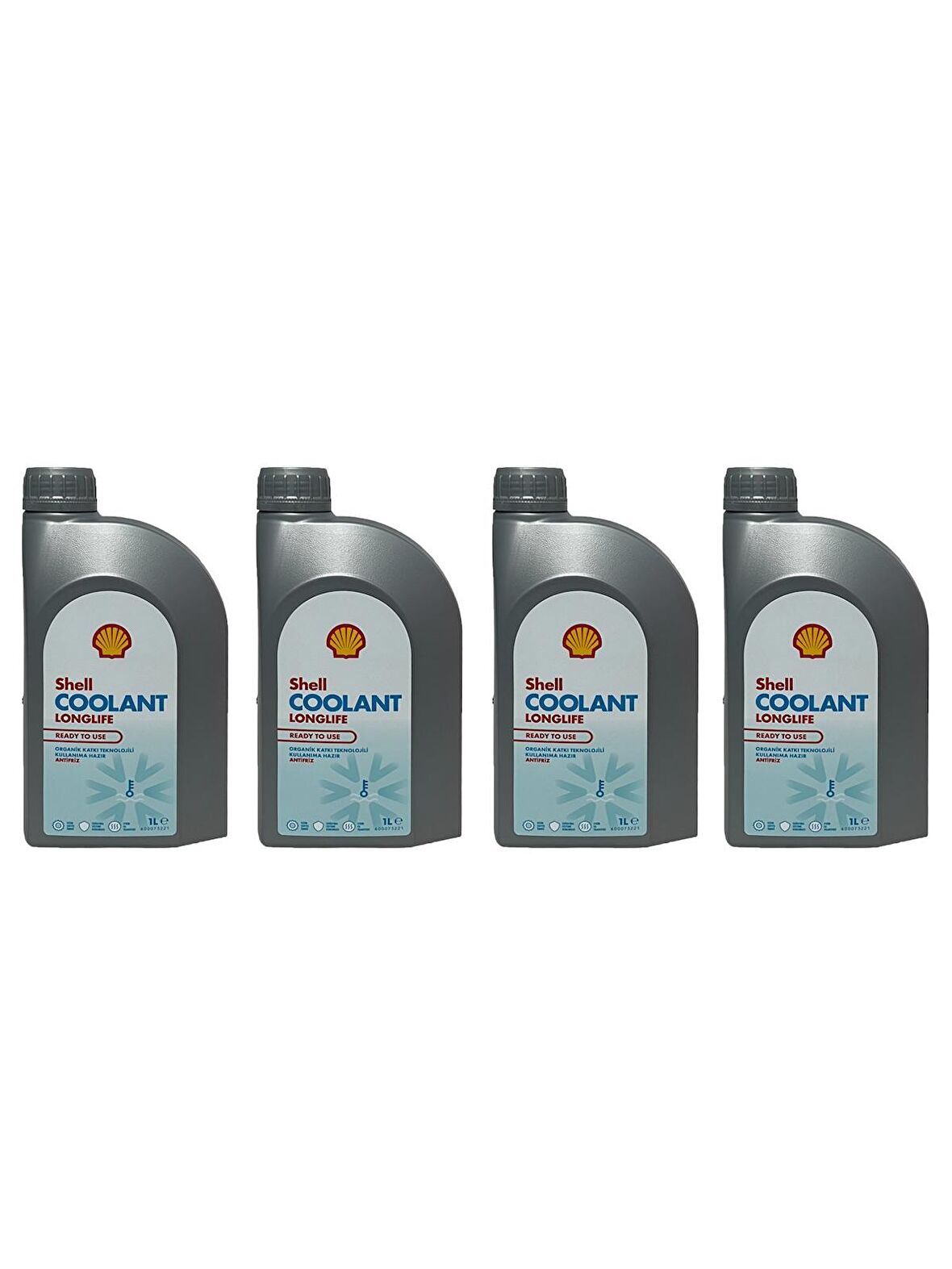 Shell Coolant Essential 4 Mevsimlik Kırmızı Antifriz 1 Litre 4 Adet