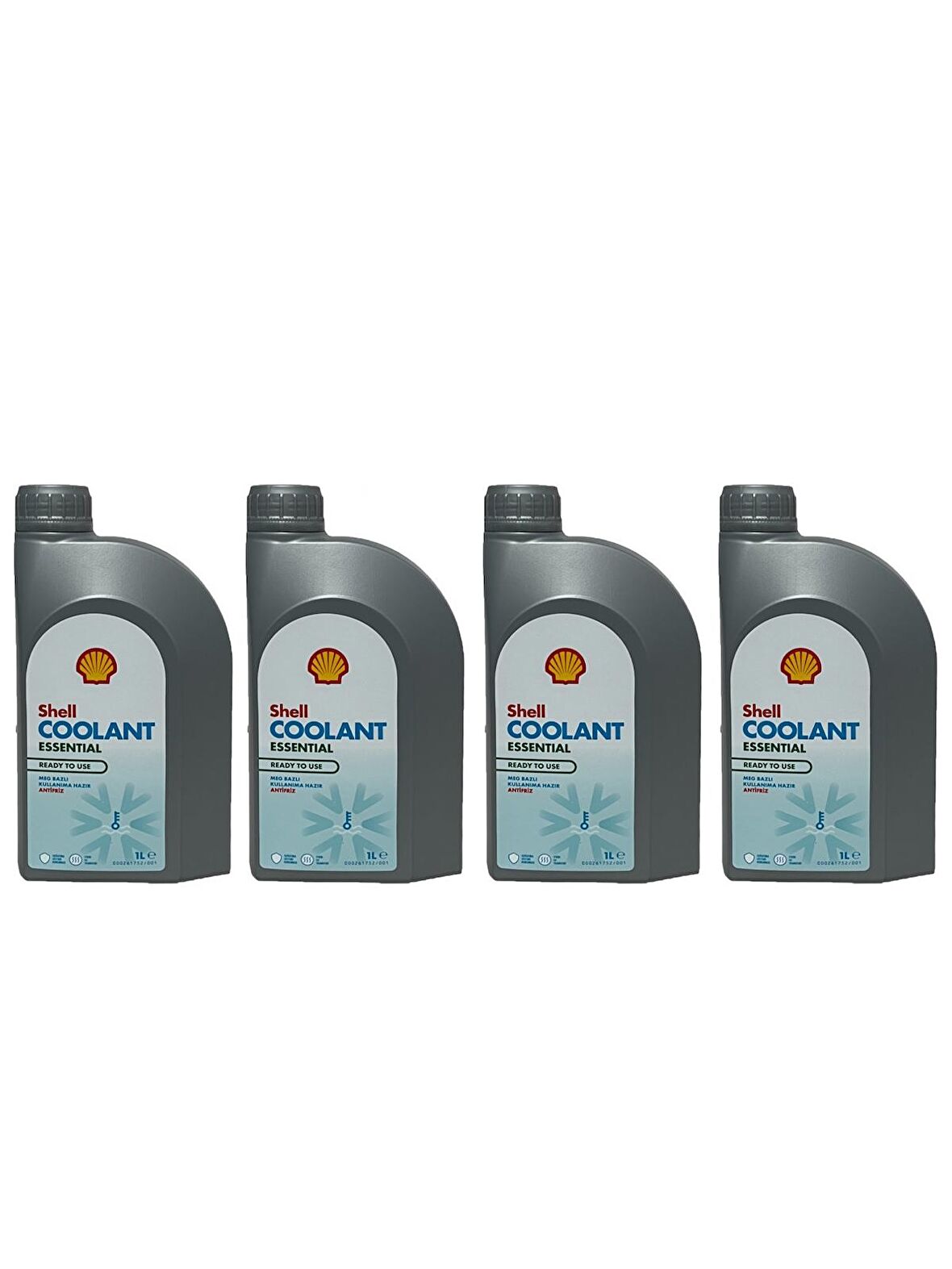 Shell Coolant Essential 4 Mevsimlik Mavi Antifriz 1 Litre 4 Adet