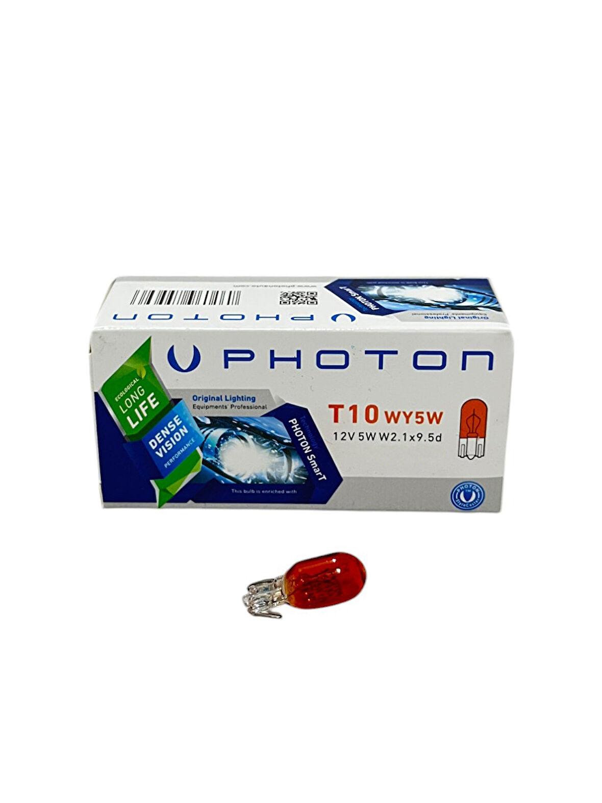 Photon T10 12V W5W Dipsiz Minyatür Amber Turuncu Gösterge Sinyal Ampulü 10 Adet