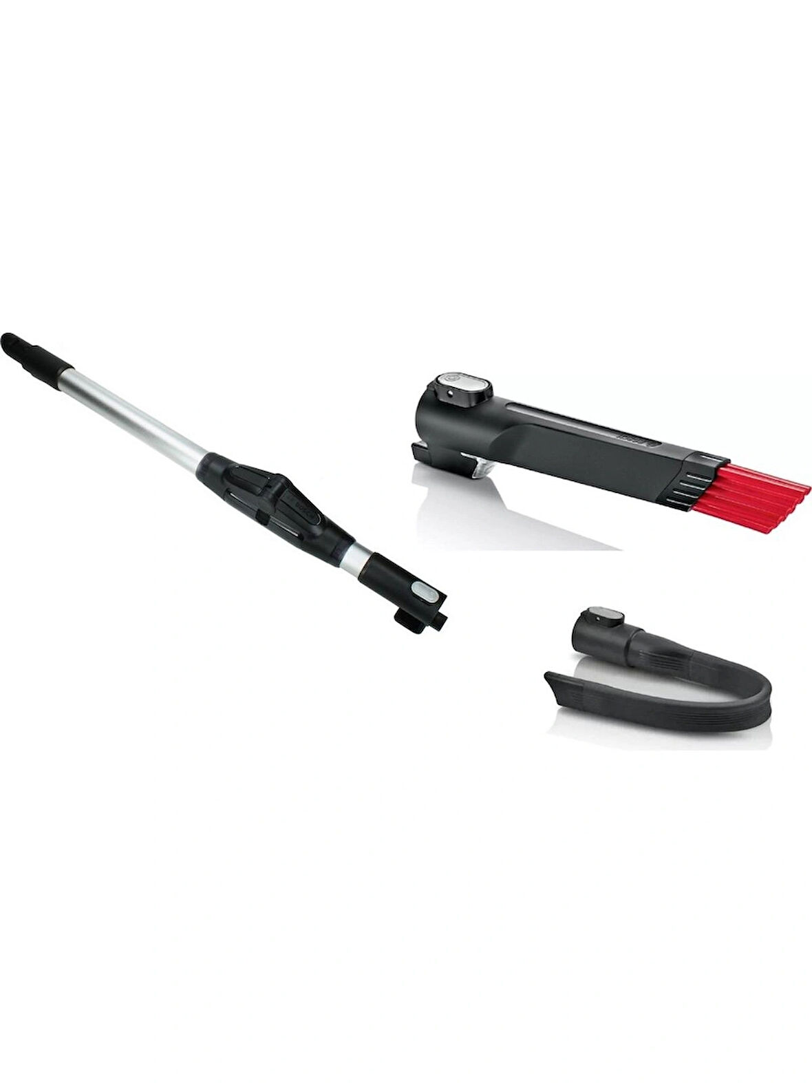 Bosch Unlimited 6-7-8 Serileri Uyumlu Kırılabilir Boru Dar Alan Aparatı Klavye Çekmece Temizleme Aparatı 3lü Set