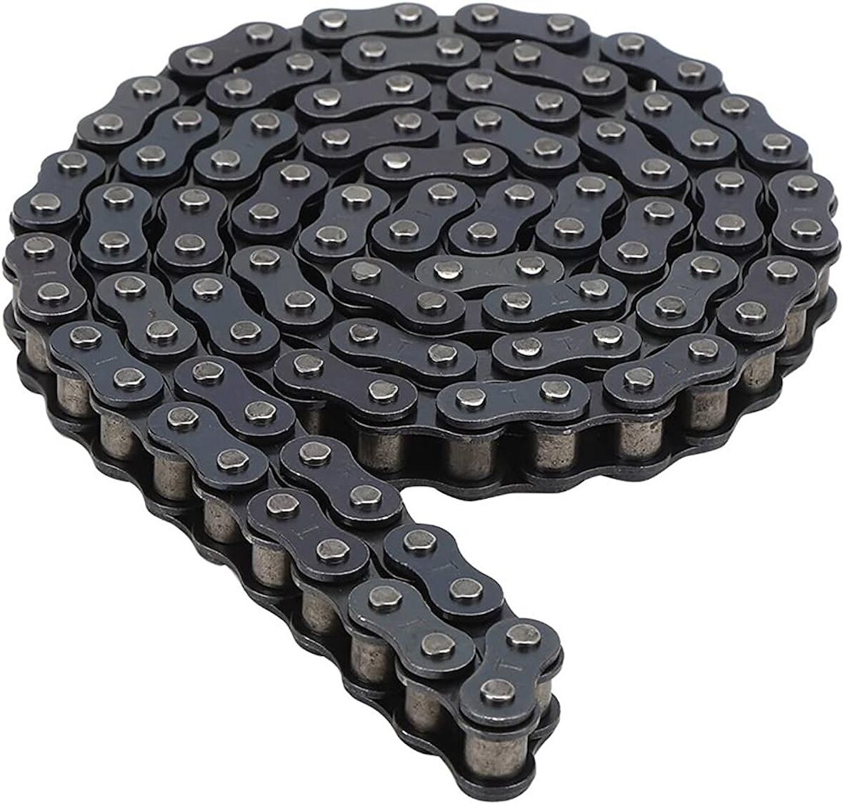 Motosiklet Teker Zinciri 428 / 128 Bakla Oringsiz Düz Siyah Zincir 428*128 L -Arasmoto