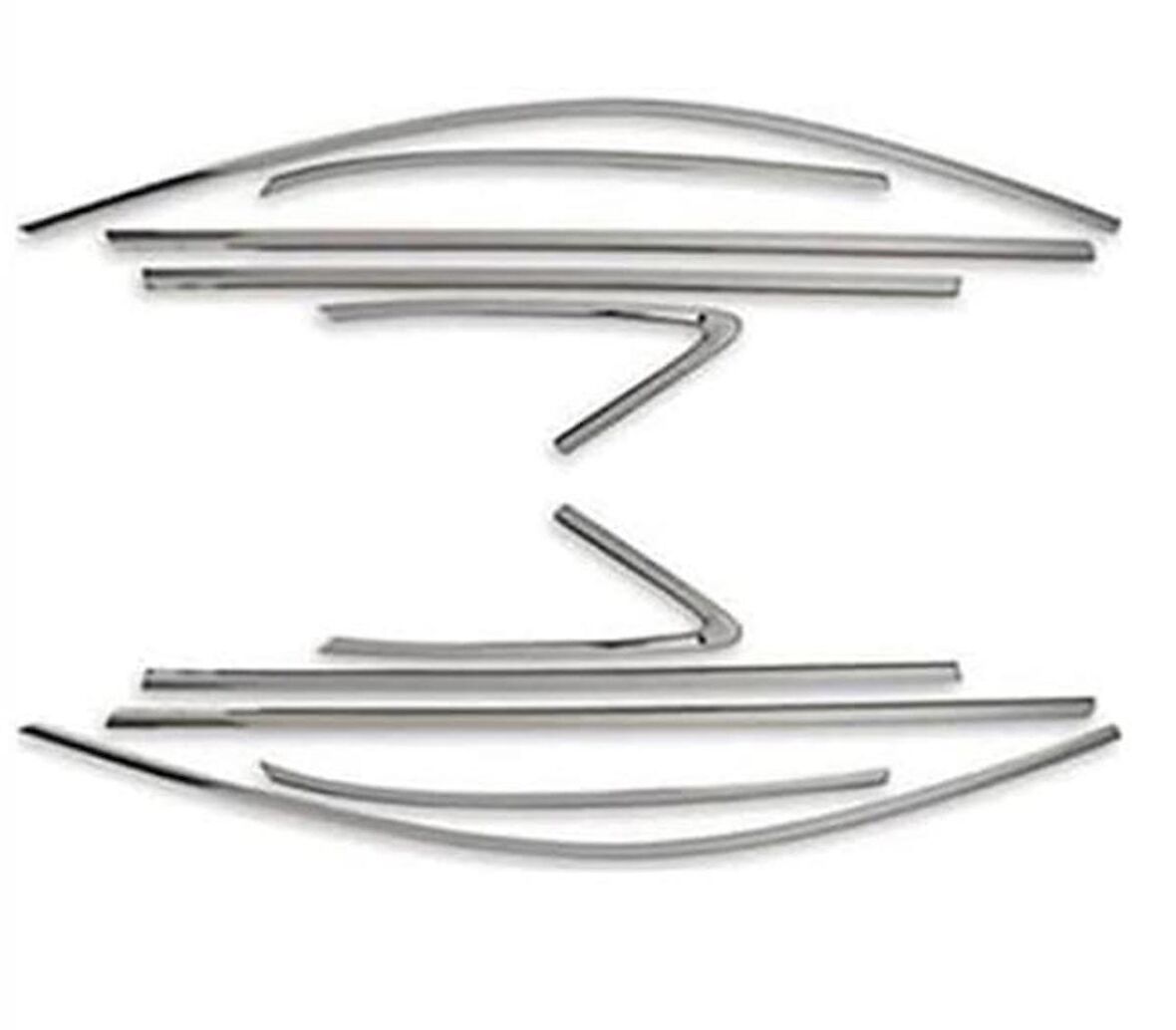 Audi q2 cam çerçevesi kenar çıtası krom tamtur 2017+