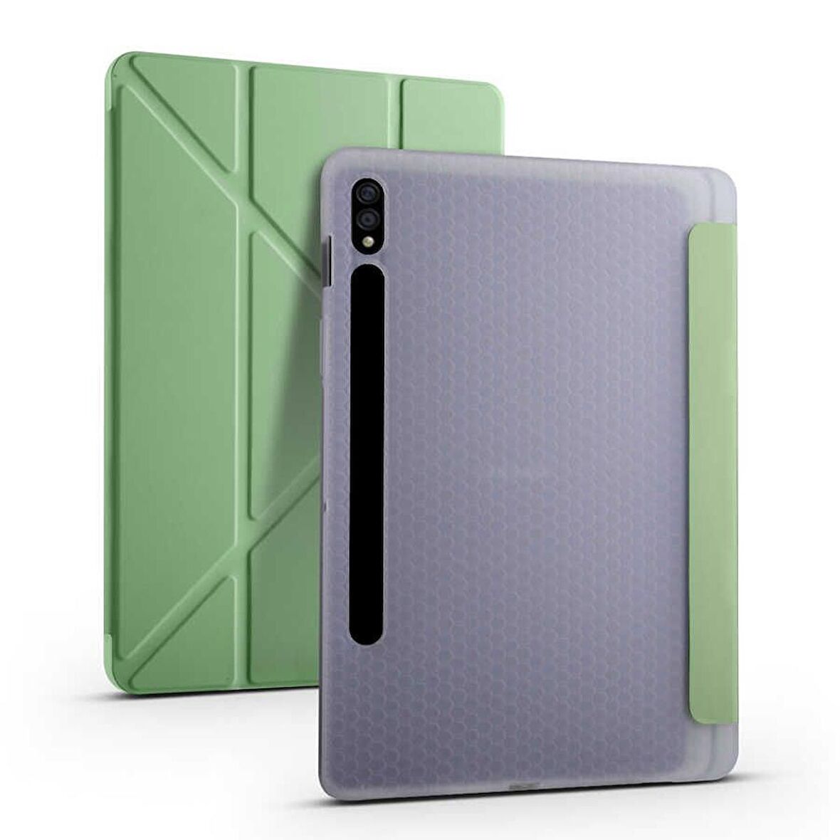 Gpack Samsung Galaxy Tab S7 T870 Kılıf Standlı Katlanabilir Pu Silikon tf2