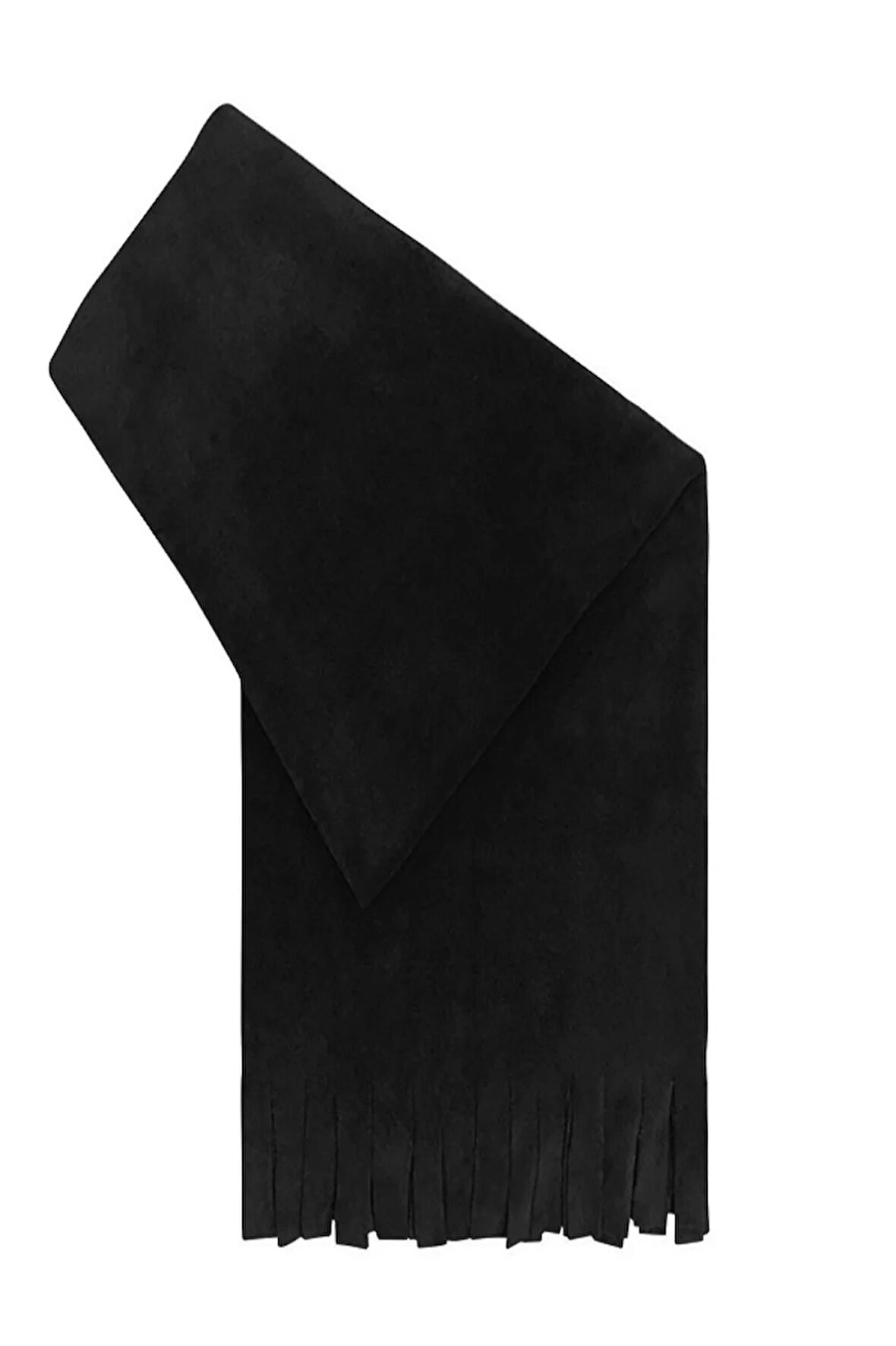 Kadın Polar Şal Polar Panco Fular Vizon 65 X 175