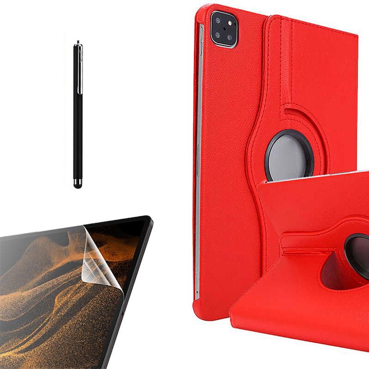 Gpack Apple iPad Pro 11 2020 11 İnç Kılıf Kapaklı Standlı 360 Dönebilen Koruma dn22  Nano  Kalem