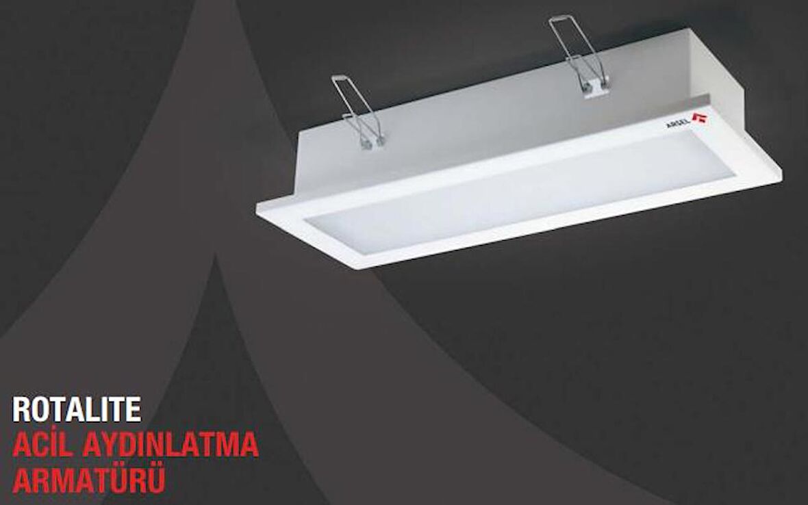 Arsel Rotalite AE-9213-L Acil Aydınlatma Armatürü Sürekli ve Kesintide 180 Dak. Yanan 500 Lümen Led