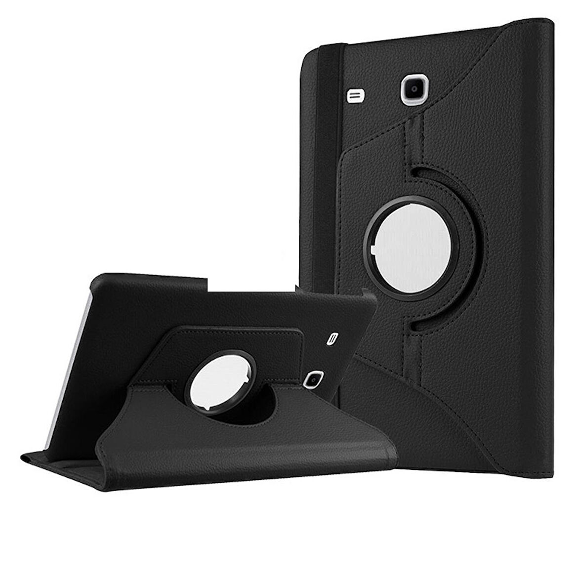 Gpack Samsung Galaxy Tab E T560 9.6 Kılıf Kapaklı Standlı 360 Dönebilen Koruma dn2