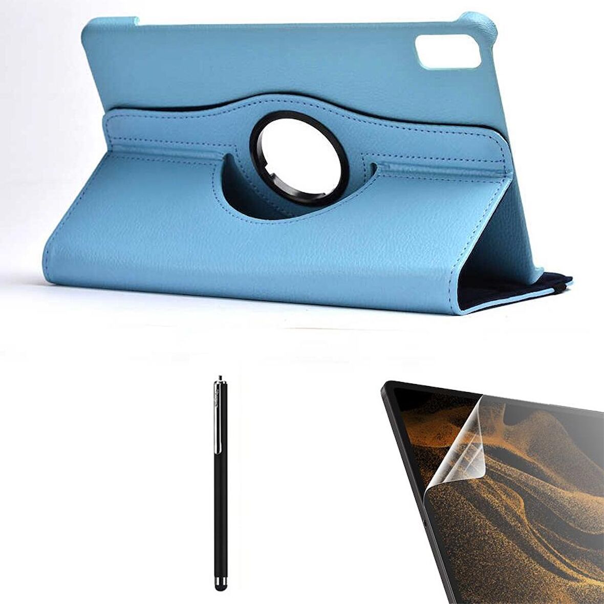 Gpack Huawei MatePad 10.4 Kılıf Kapaklı Standlı 360 Dönebilen Koruma dn22  Nano  Kalem