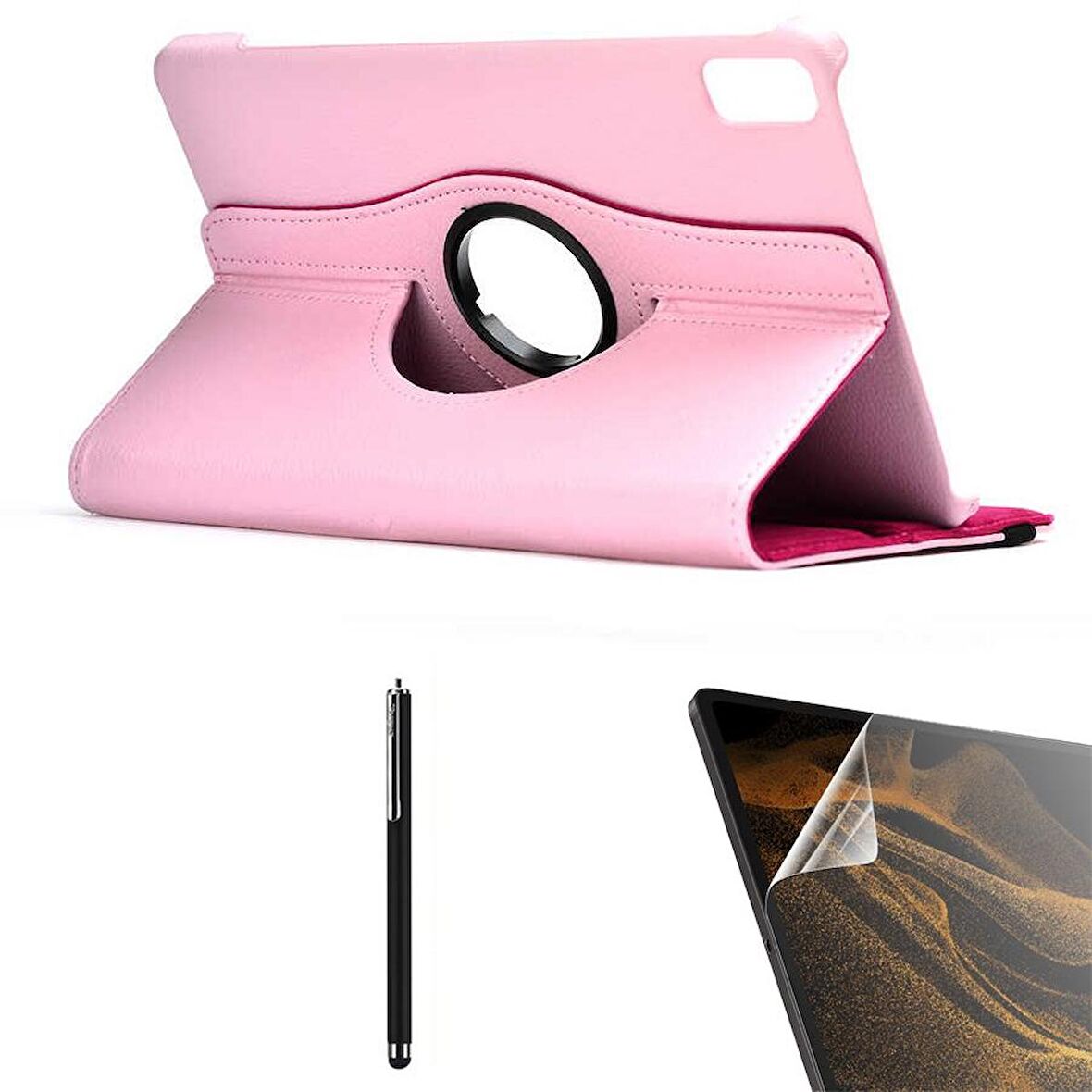 Gpack Huawei MatePad 10.4 Kılıf Kapaklı Standlı 360 Dönebilen Koruma dn22  Nano  Kalem