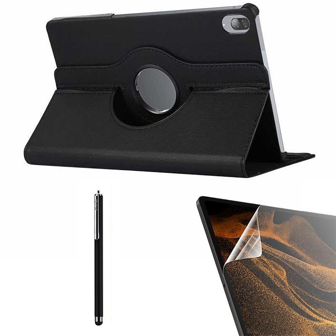 Gpack Lenovo M10 TB X505F Kılıf Kapaklı Standlı 360 Dönebilen Koruma dn22  Nano  Kalem