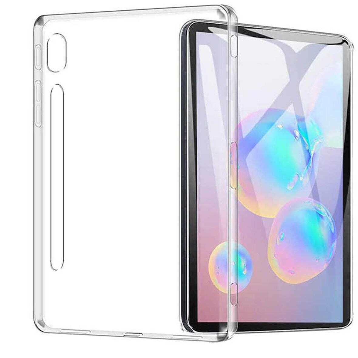 Gpack Samsung Galaxy Tab S7 SM-T870 Kılıf Silikon Arkası Buzlu Lüx Koruma s2