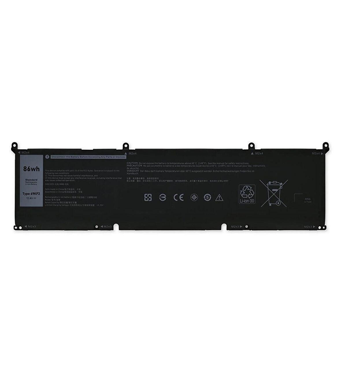 Dell Alienware M15 R4 Notebook Batarya Laptop Pil 6 Cell