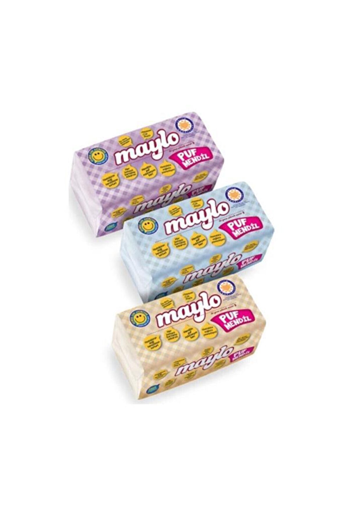 Çek Kullan Puf Mendil 150 Yaprak X 3 Adet