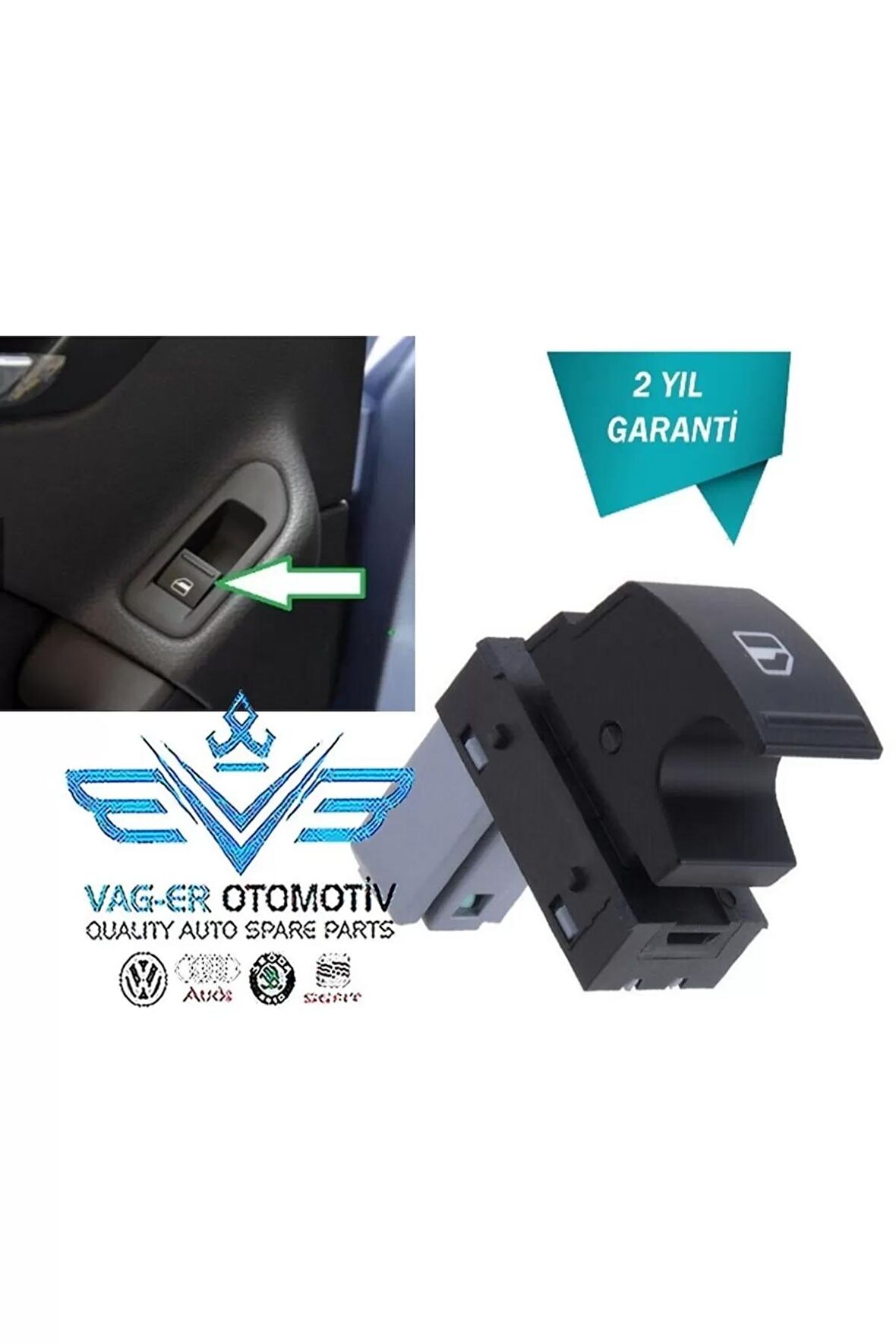 Altea Xl 2008-2015 Ön Sağ Cam Açma Düğmesi Tuşu 7l6959855b