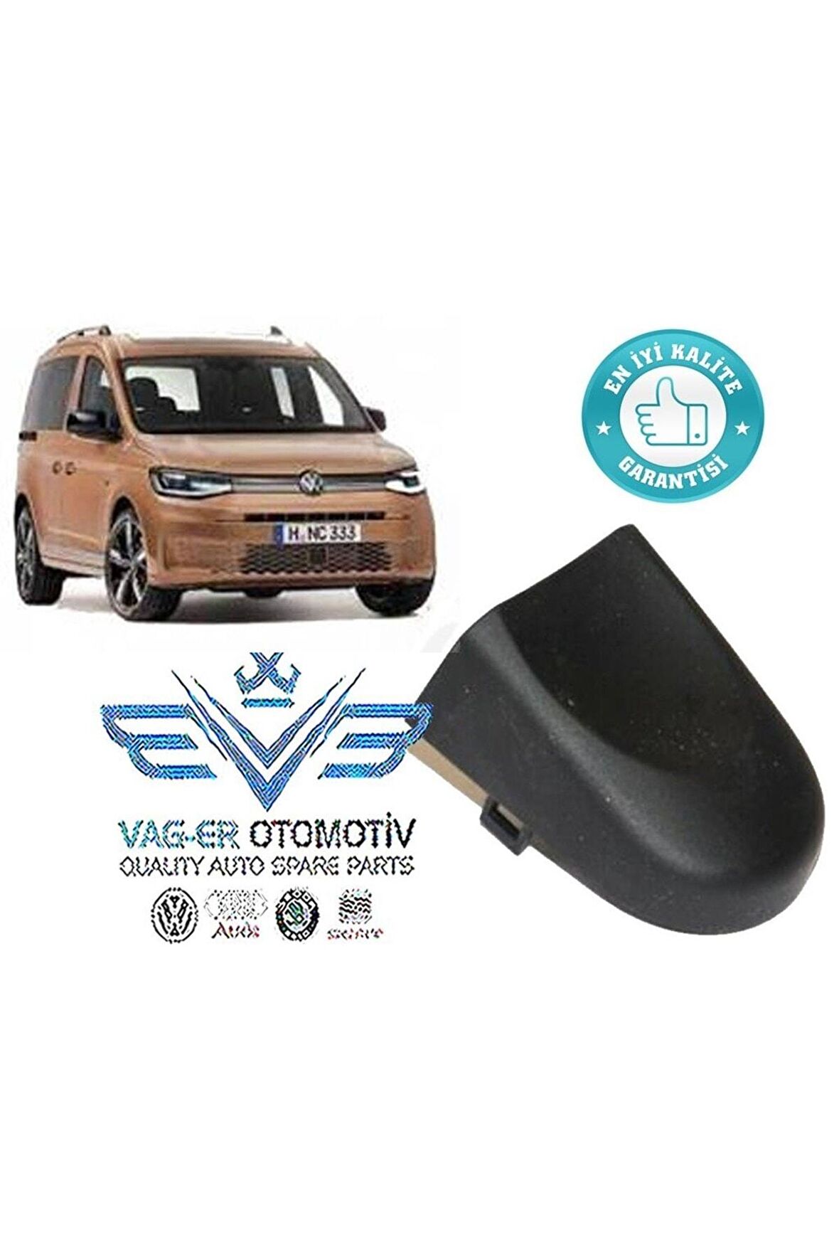 Vw Caddy 2015-2020 Arası Ön Sağ Dış Kapı Kolu Kapağı Bademi