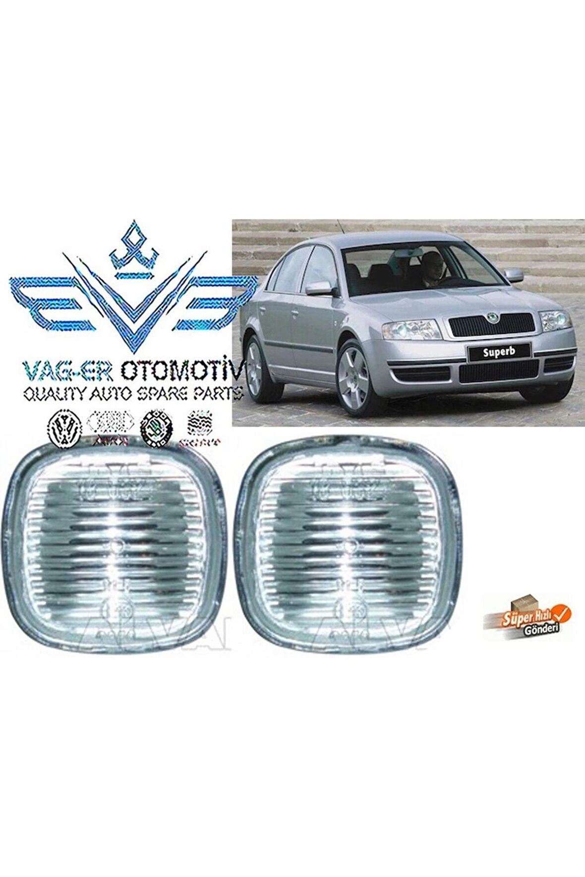 Superb 2002-2008 Sağ Sol Çamurluk Yan Sinyali Lambası 1u0949127 (540840375)