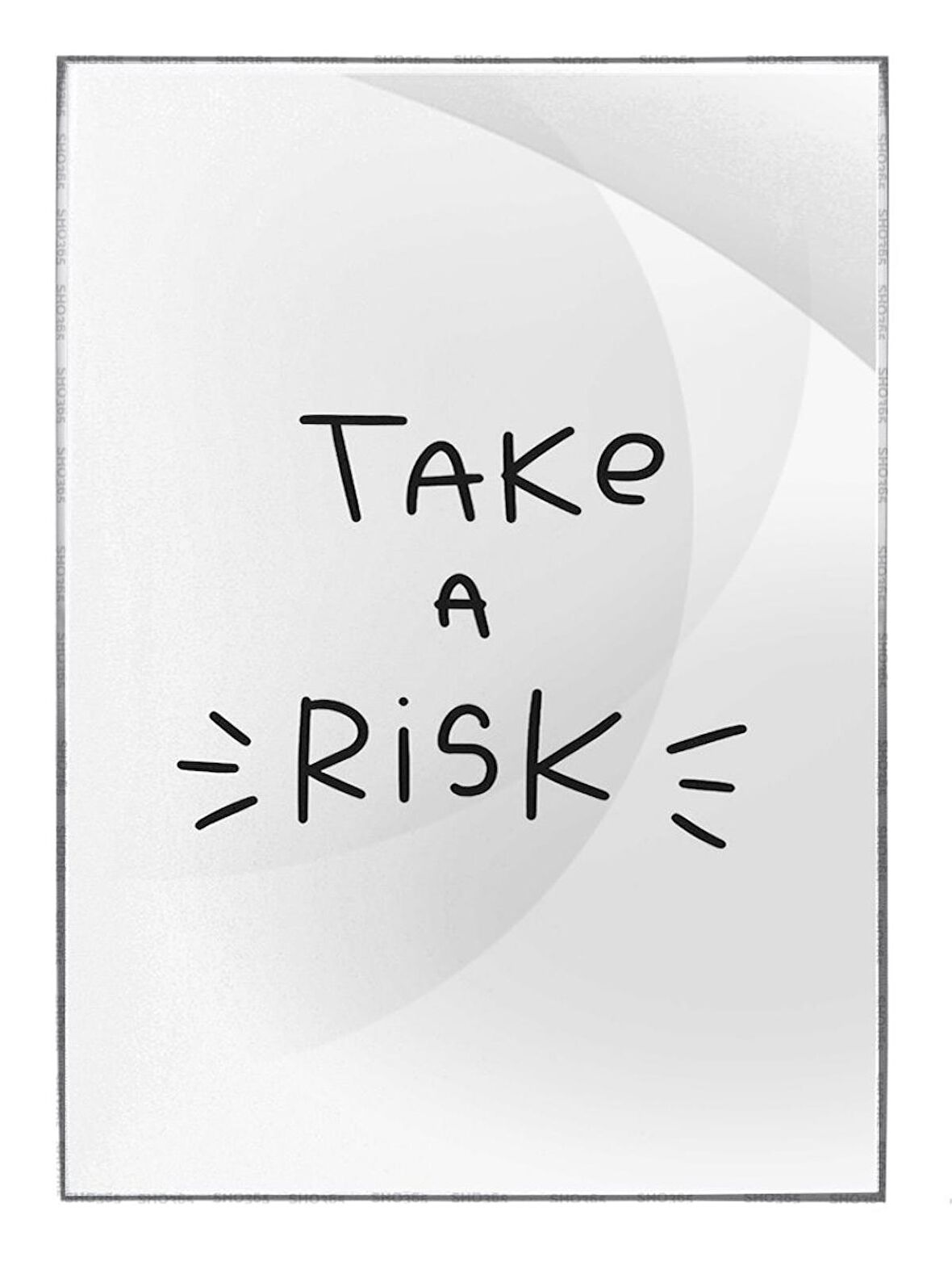 Shop365 Take A Risk İngilizce Yazı Başarı Motivasyon Tablo Çerçeveli P-000465