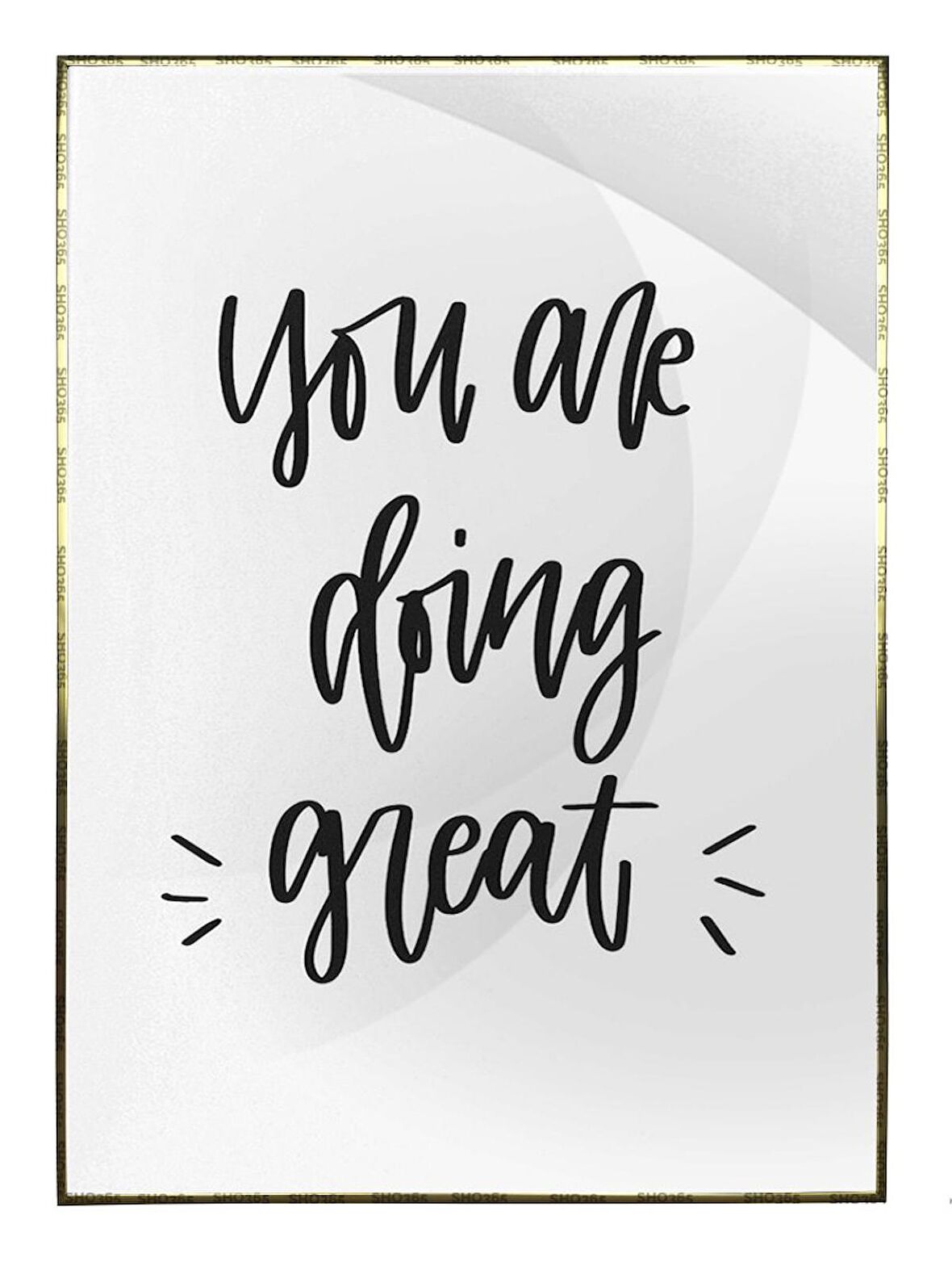 Shop365 You Are Doing Great İngilizce Yazı Motivasyon Tablo Çerçeveli P-000474